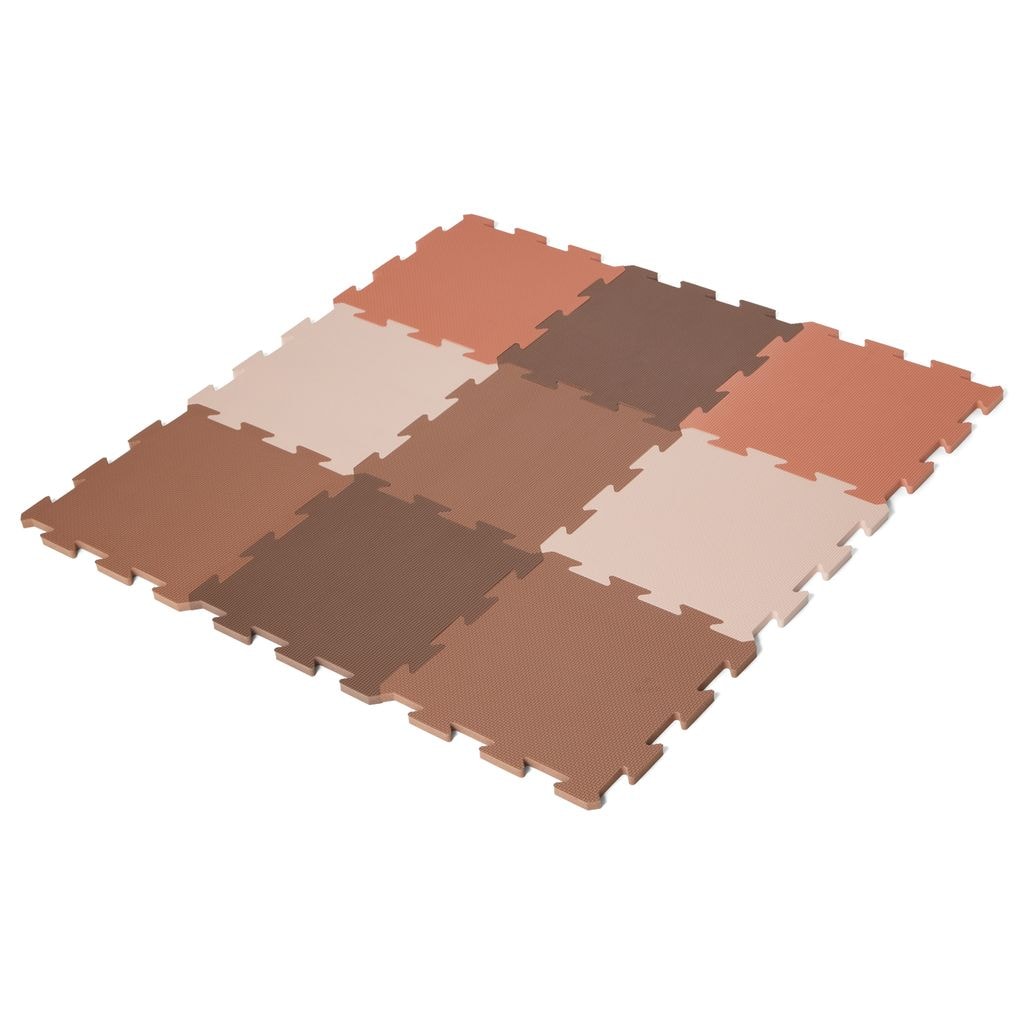 Puslespil-legemåtte Terracotta Mixed