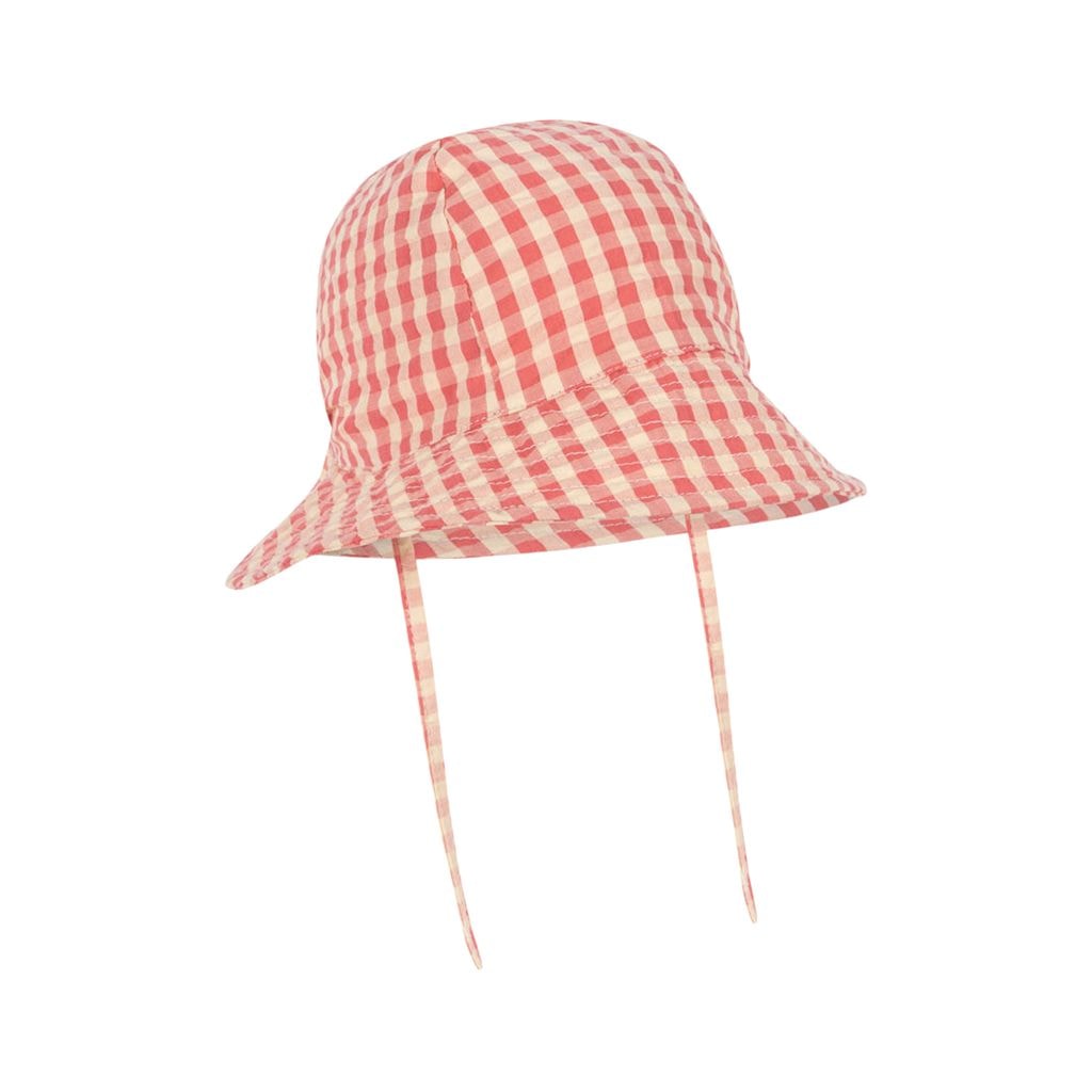 GOTS Kim Sun Hat Flamingo Plume Check
