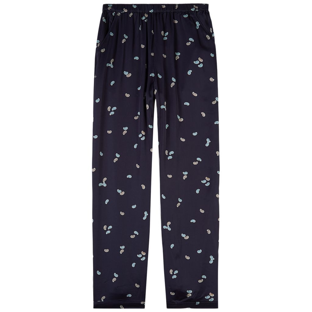 Emme Paisley Print Pants Navy