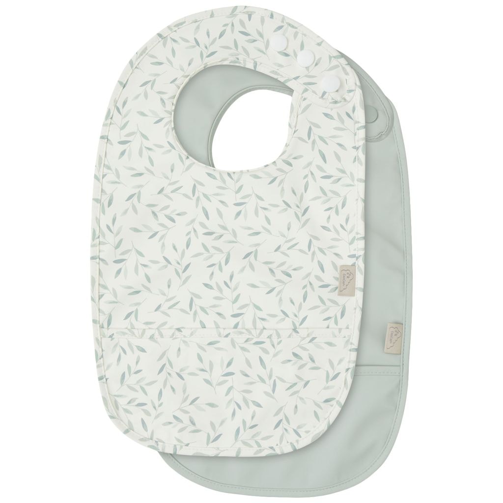 2-Pack Ruokalaput Green Leaves/Dusty Green