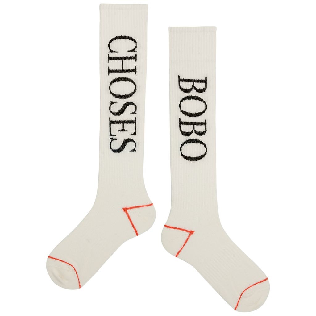 Bobo Choses Extra Long Socks White