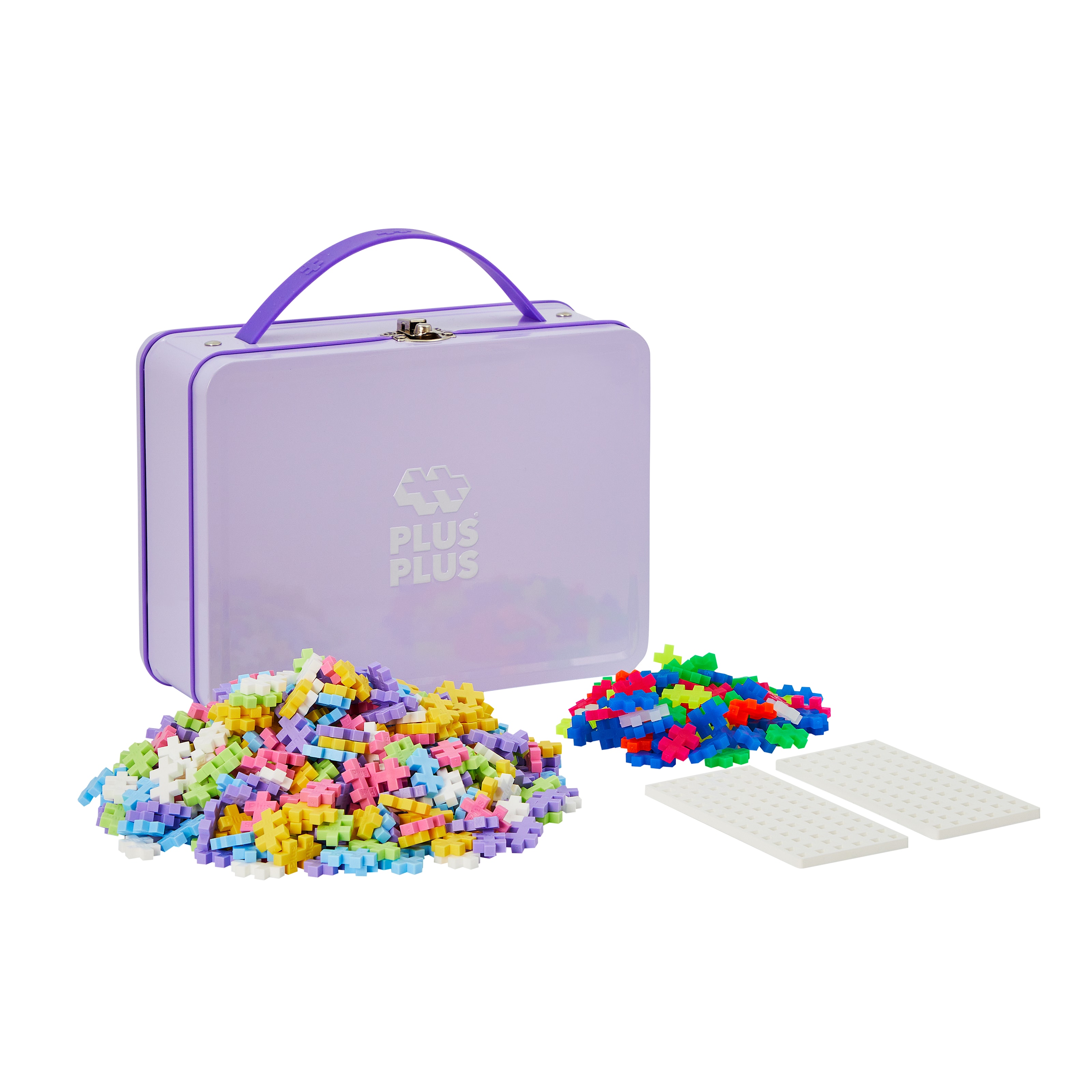 600-Piece Plus-Plus® Pastel Metal Suitcase