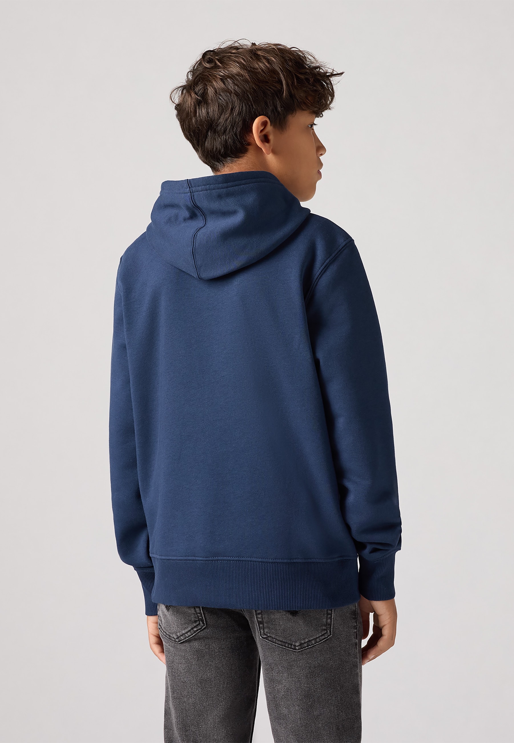 Mini Batwing Pullover Huvtröja Dress Blues