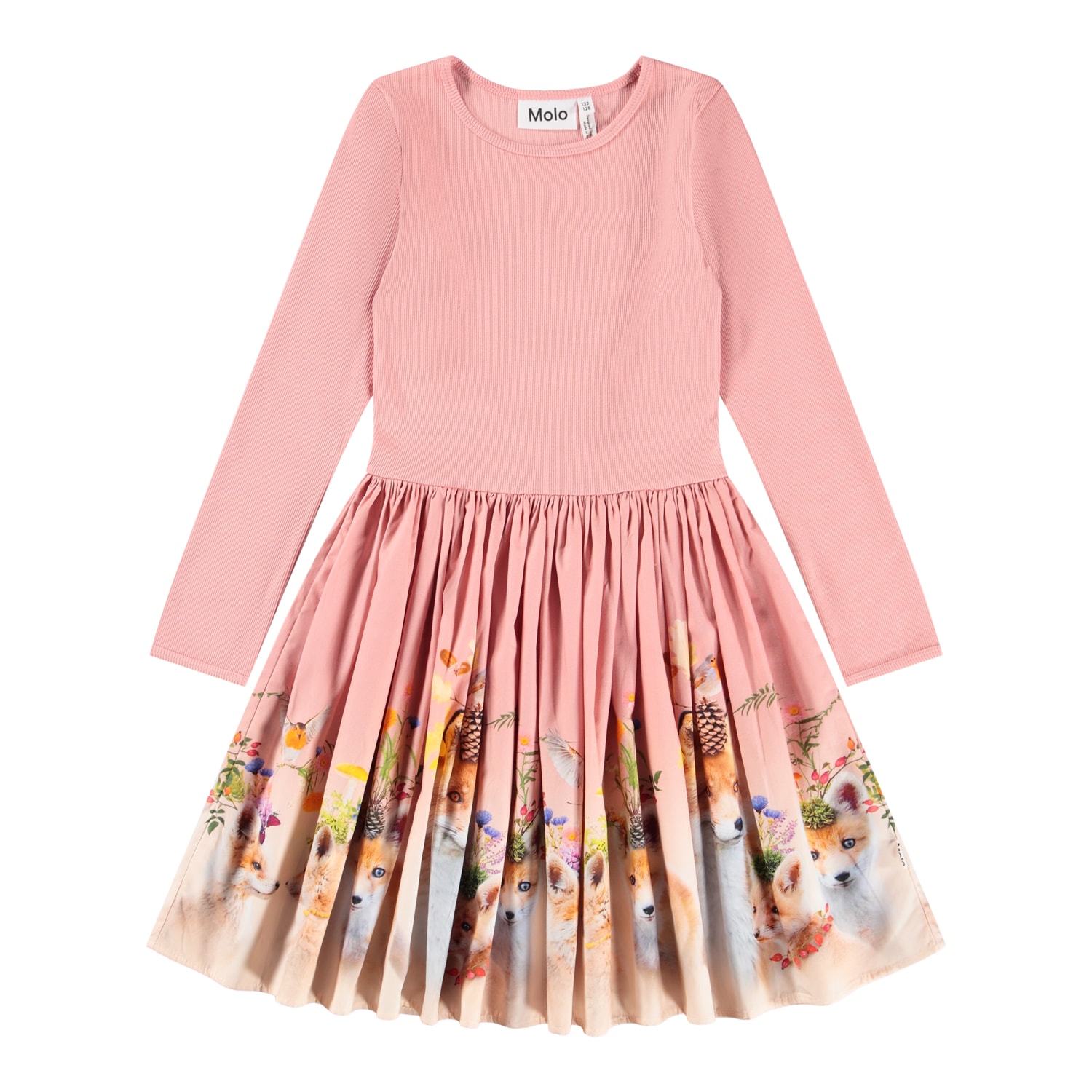 Casie Long Sleeves Dress Nature Glam