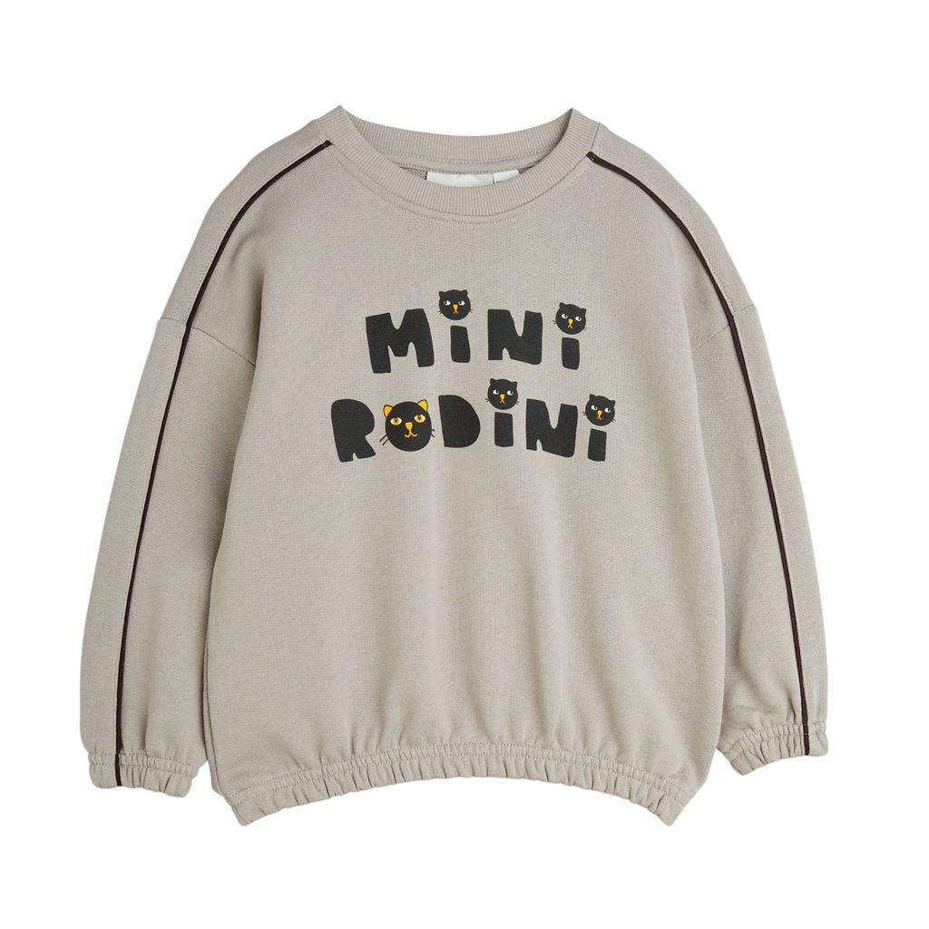 Mini Rodini Cats Sweatshirt Grey