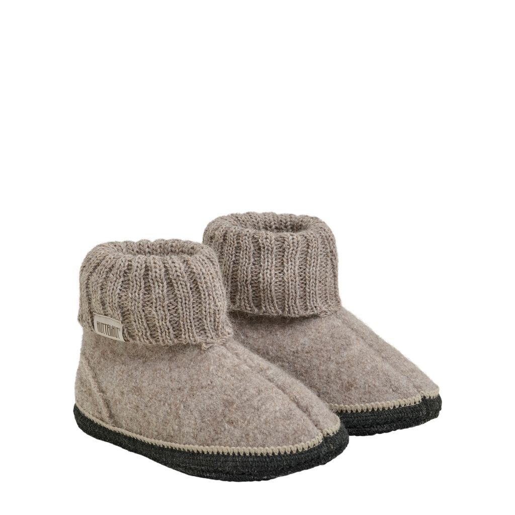 Slippers Wool  Camel Melange