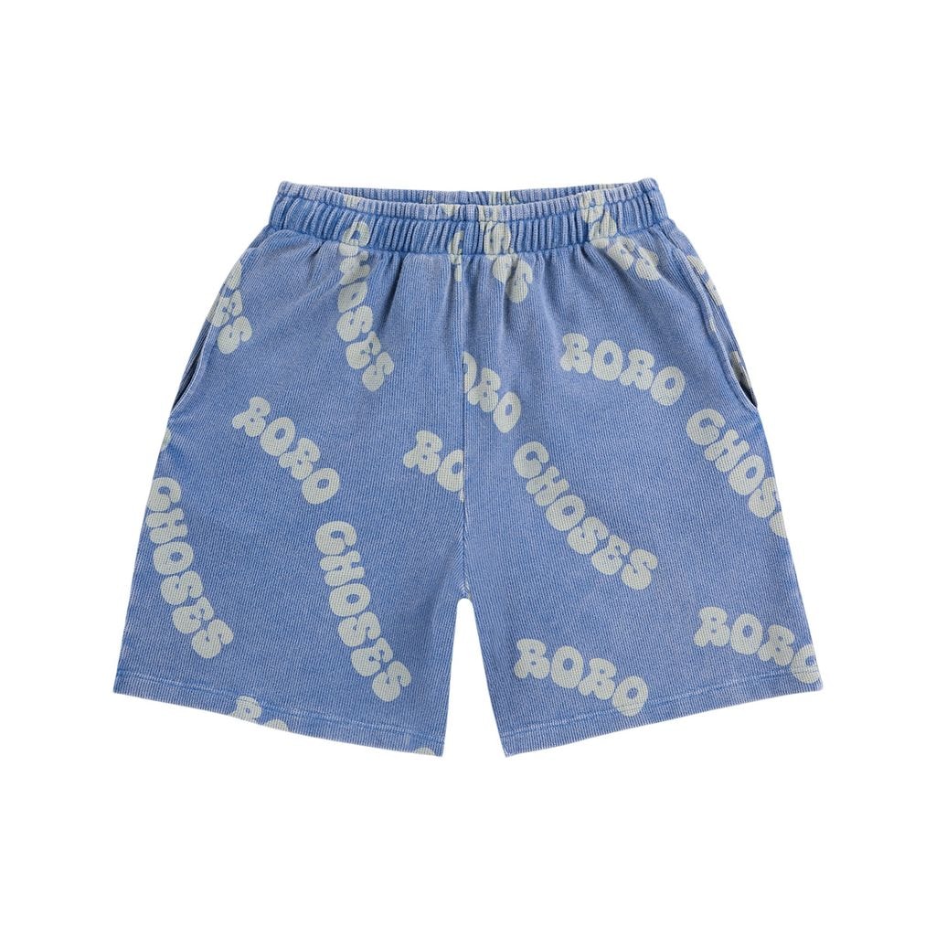 Wavy Bobo Choses All Over 버뮤다 반바지 Blue