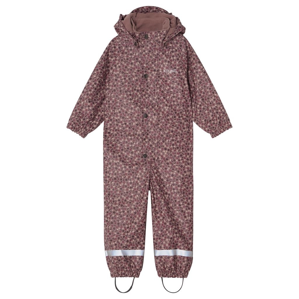 Douglas Lined Rain Coverall Lilac Flower