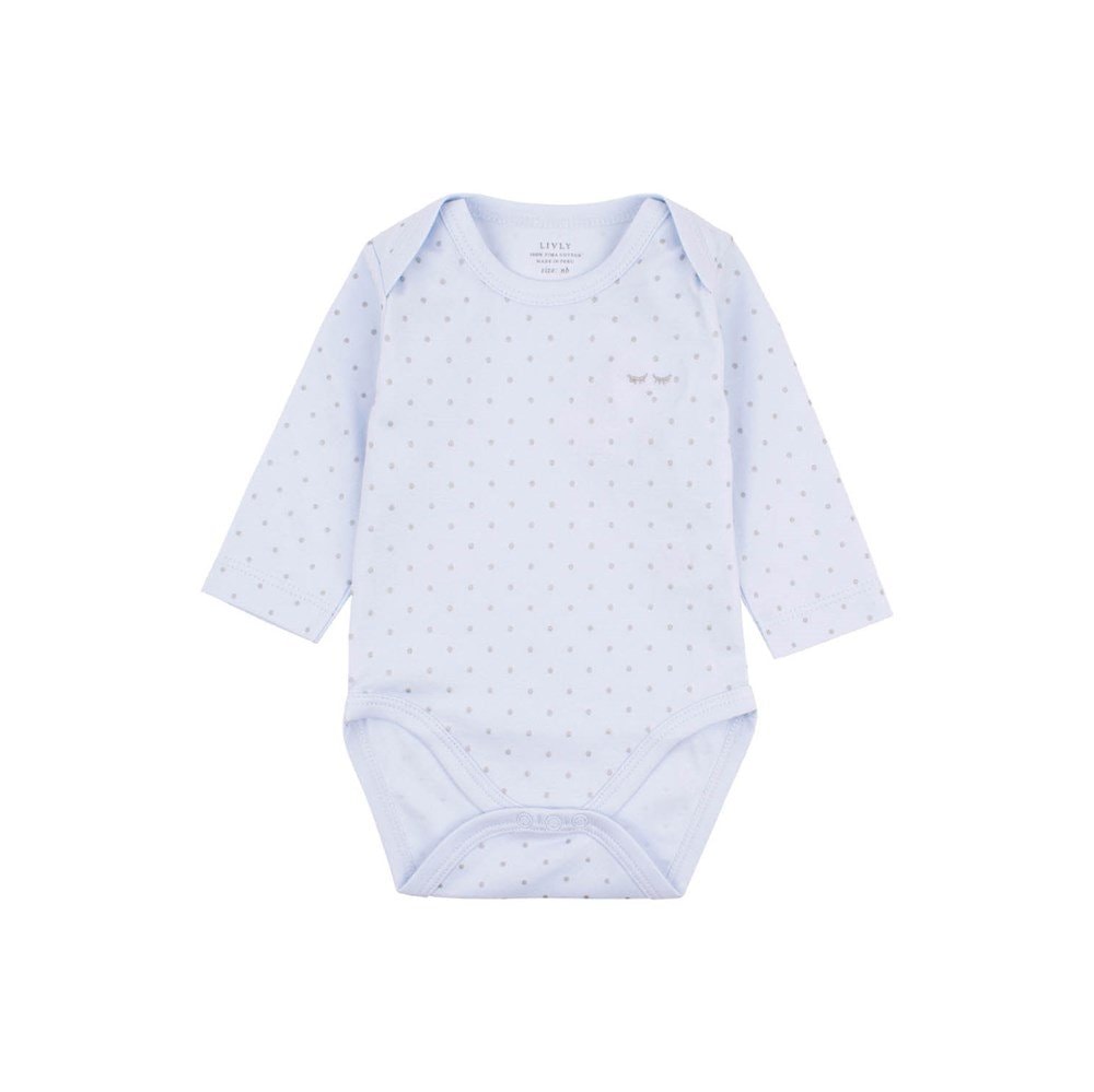 Saturday Polka Dot Baby Body Blue