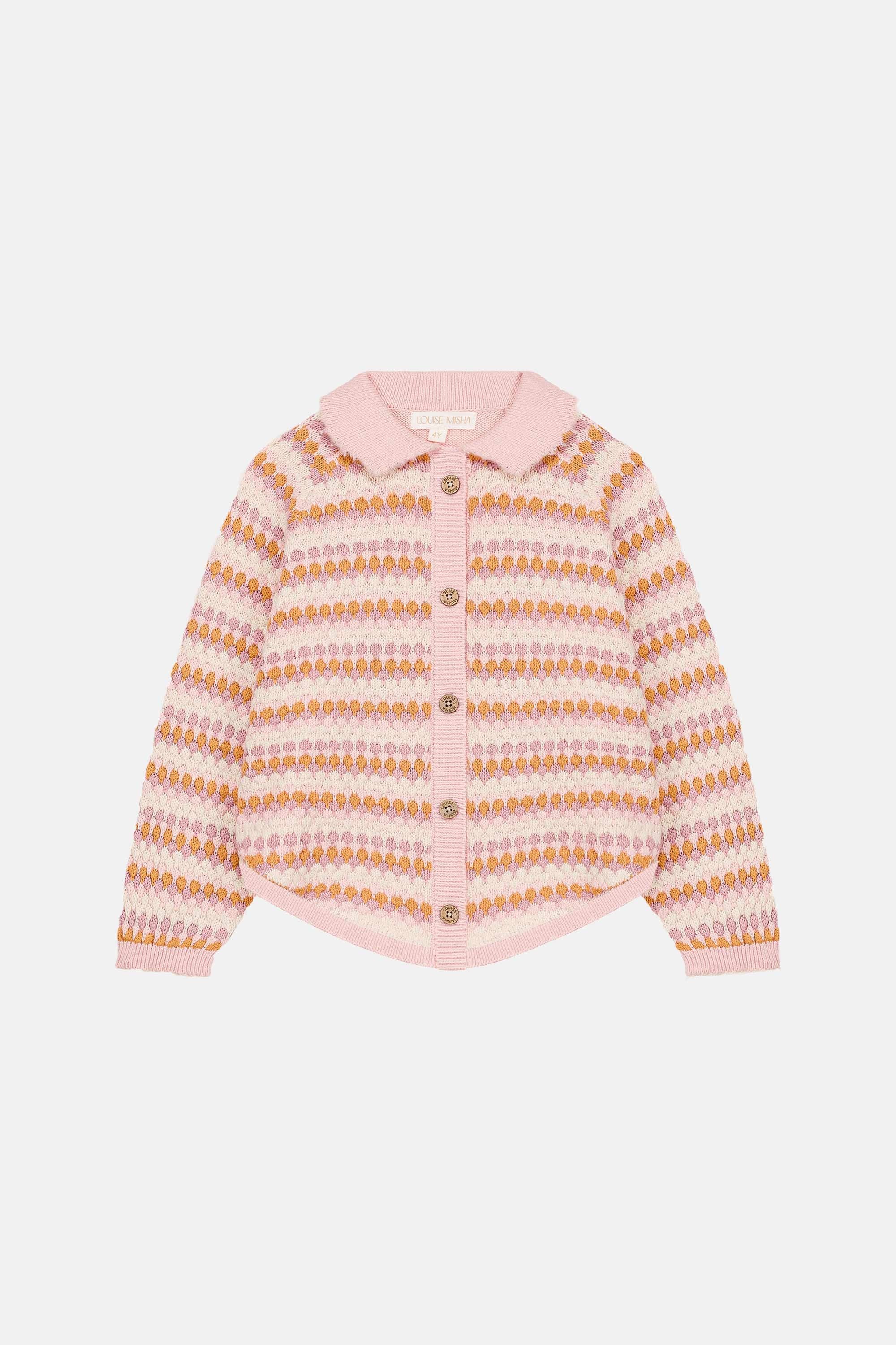 Khellani Knitted Cape Sienna Sunrise Knit