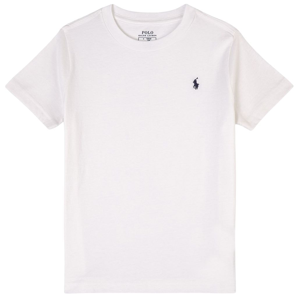 Cotton Jersey Crewneck Tee White