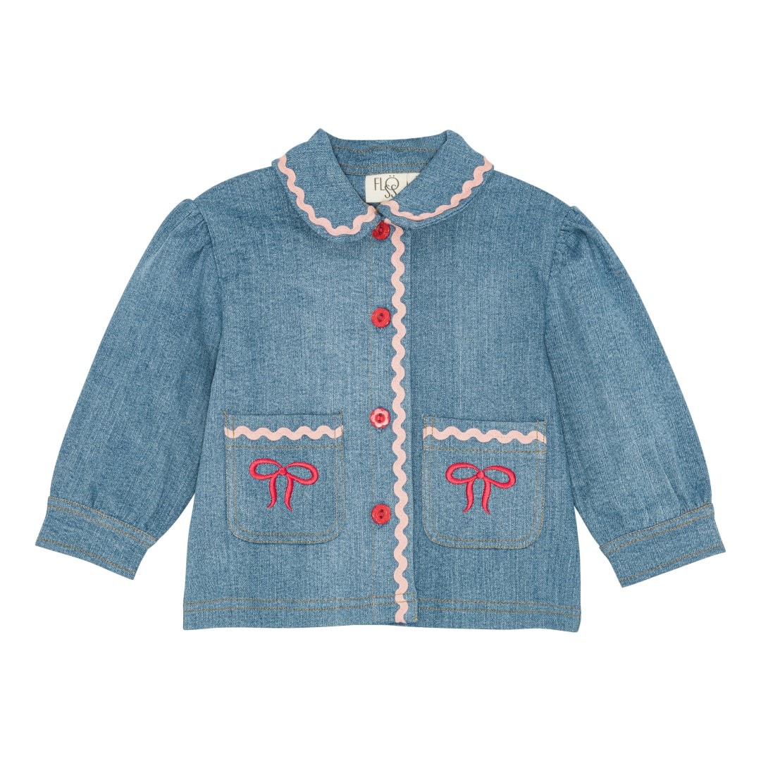 Hazel Overshirt Mid Blue Rinse