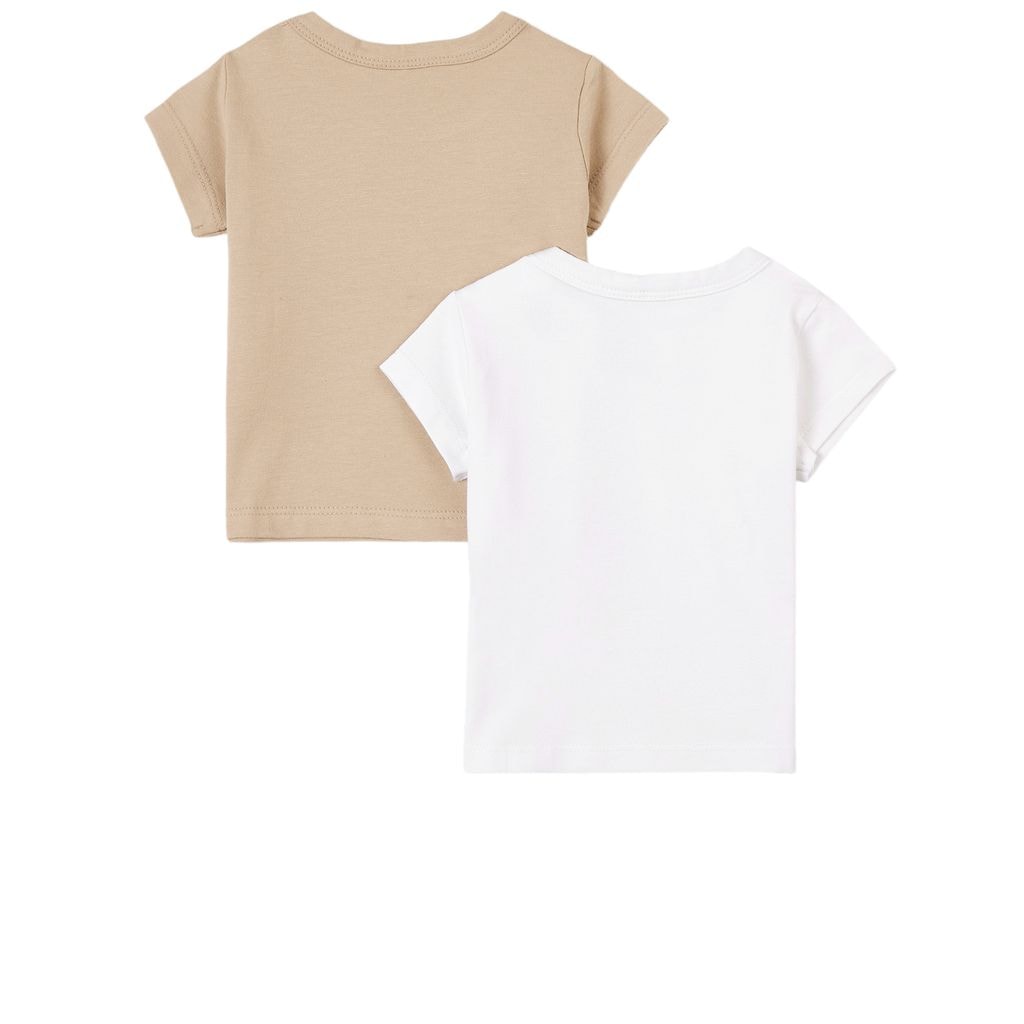2-Pack T-shirtar Sandfärgade