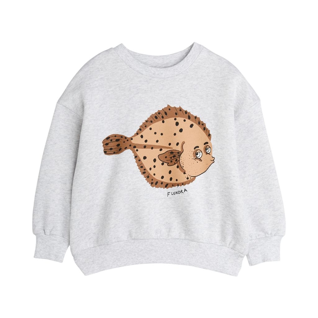 GOTS Flundra Sweatshirt Grey Melange