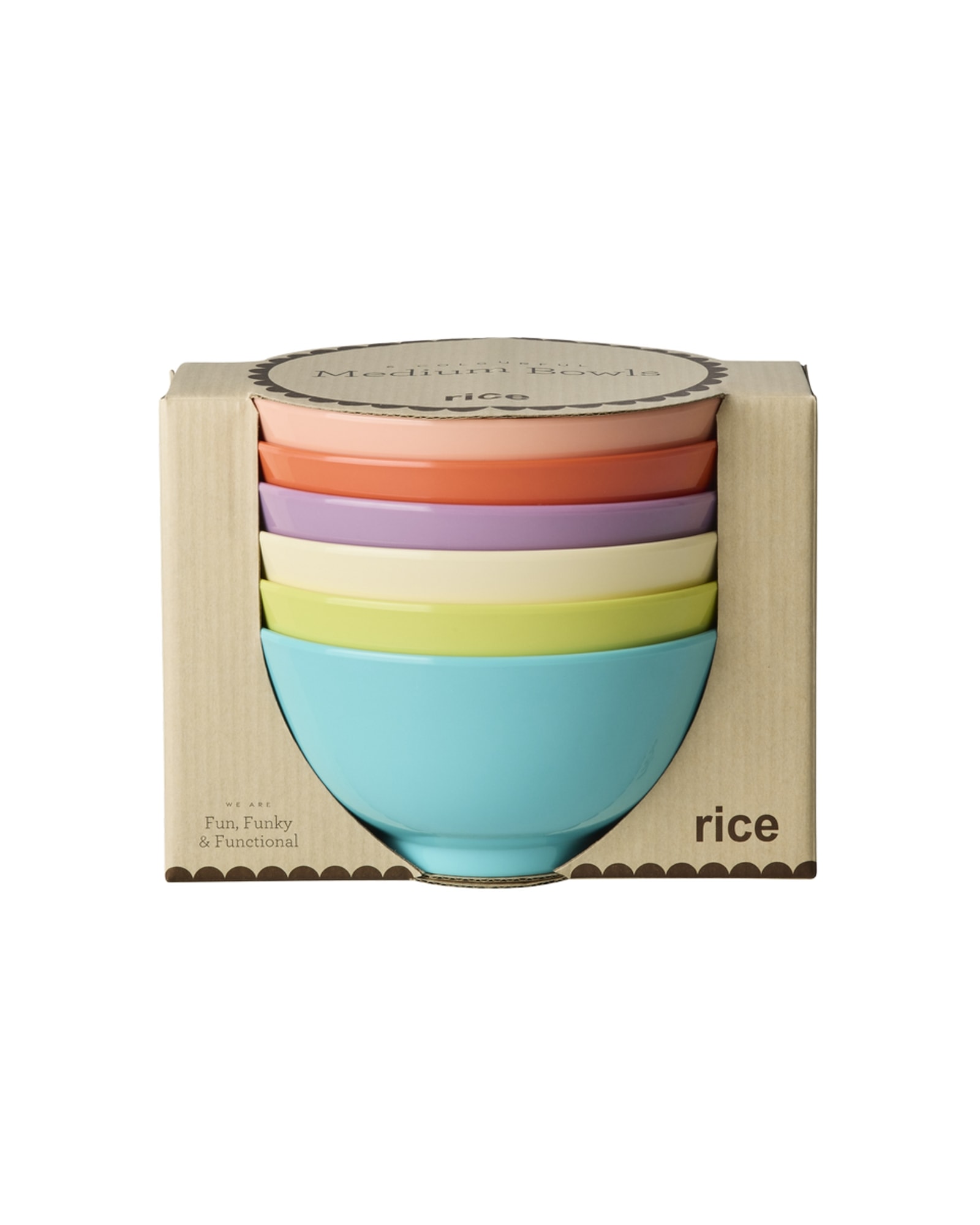 6-pack Medim Skålar Glory Days Colors 