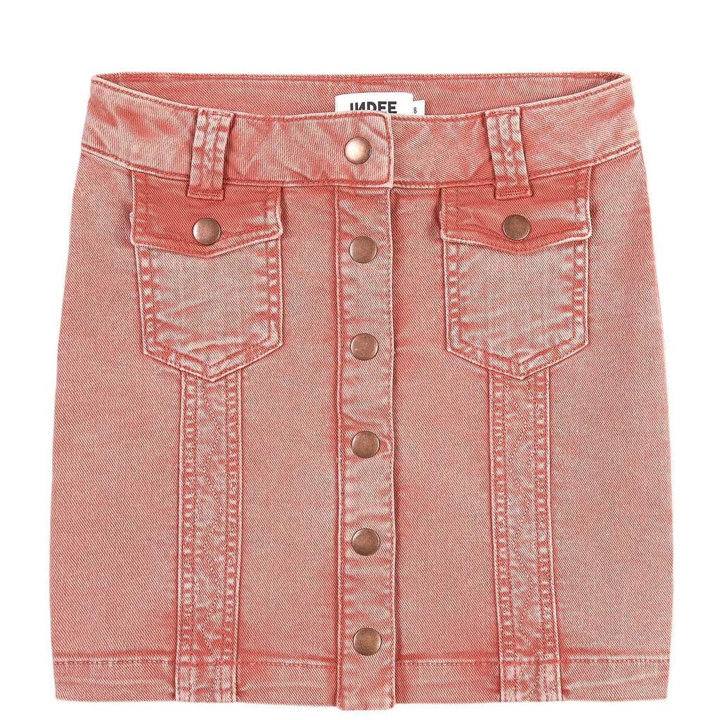 Denim Skirt Terra Cotta