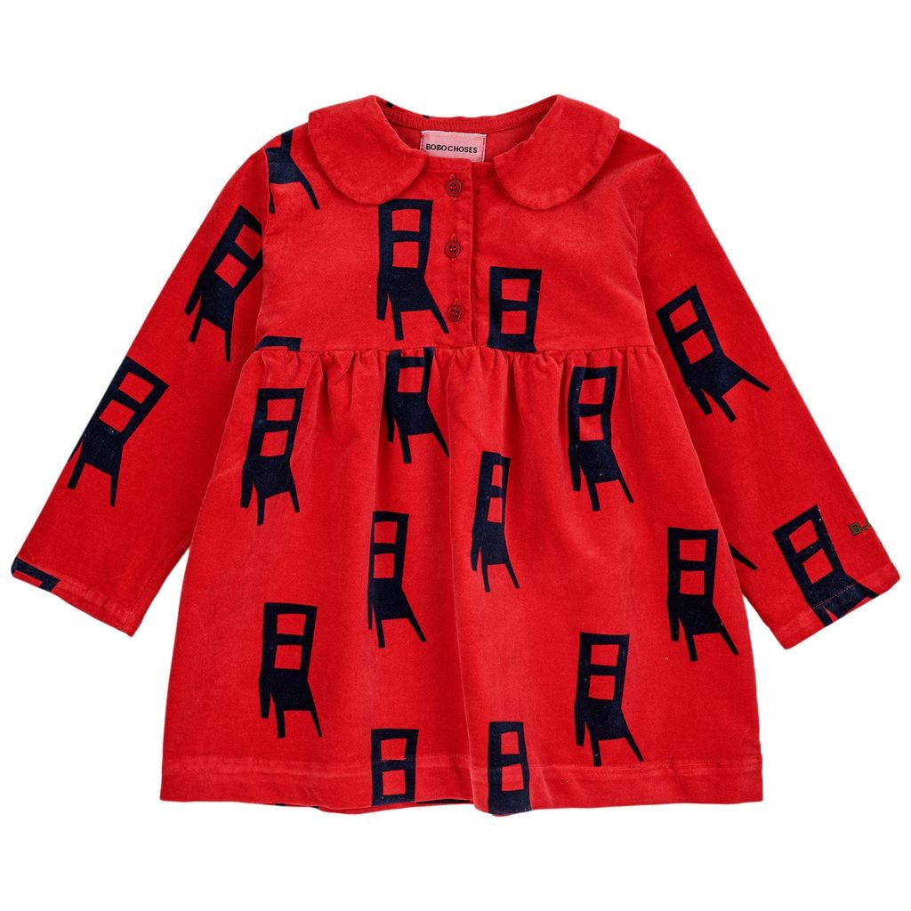 Have A Seat Baby Dress Red