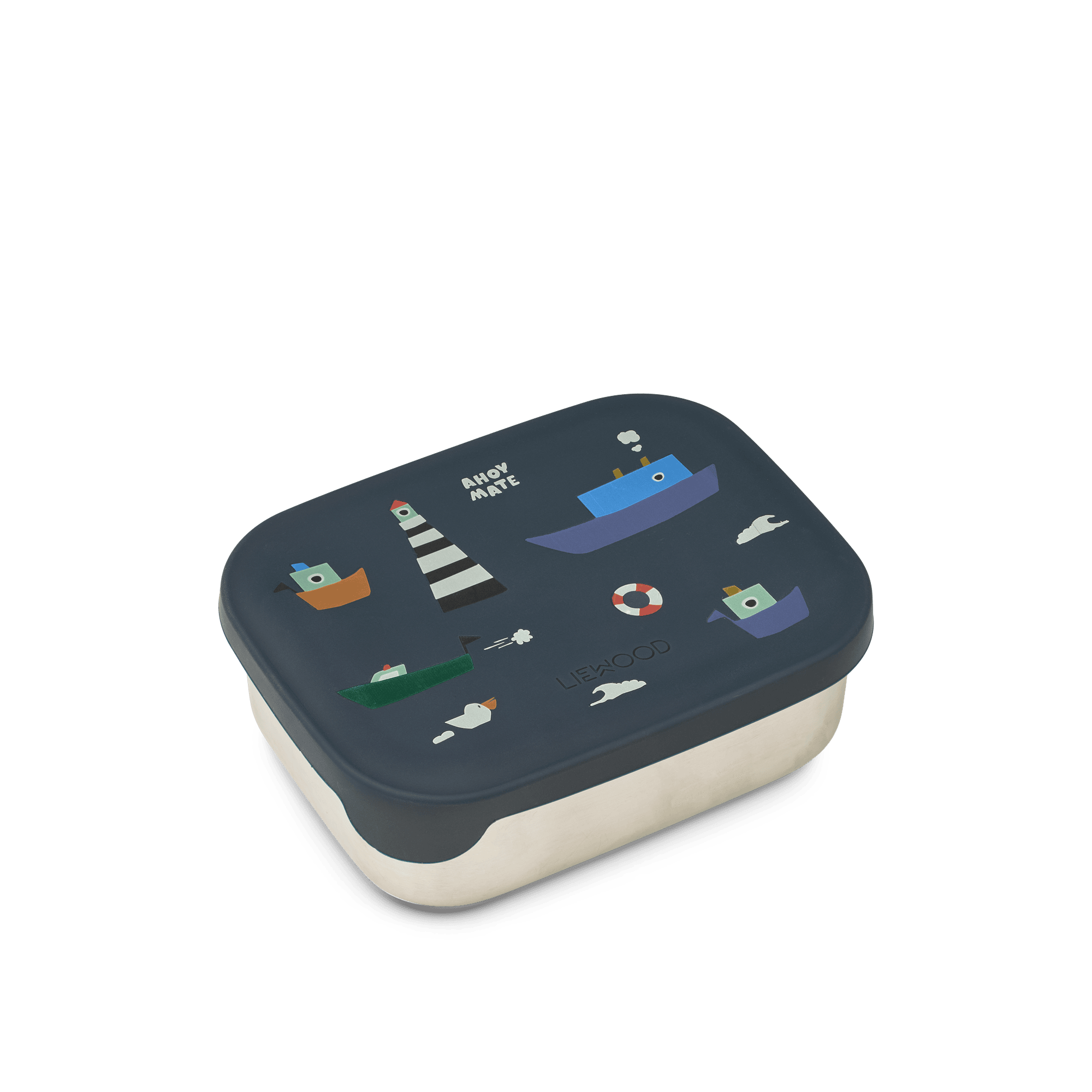 Arthur Lunchlåda Med Mönster Sailing / Classic Navy 