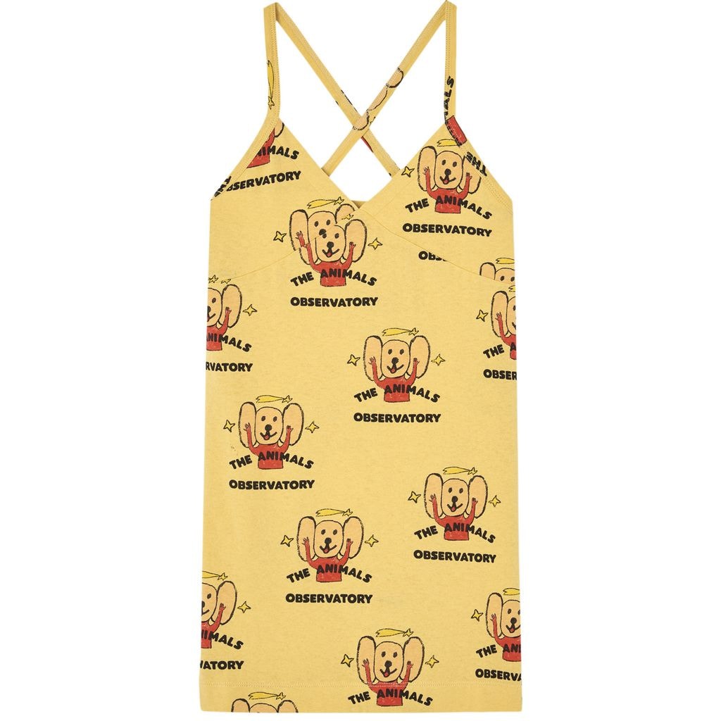 Otter Kid Mini Dress Yellow Logo