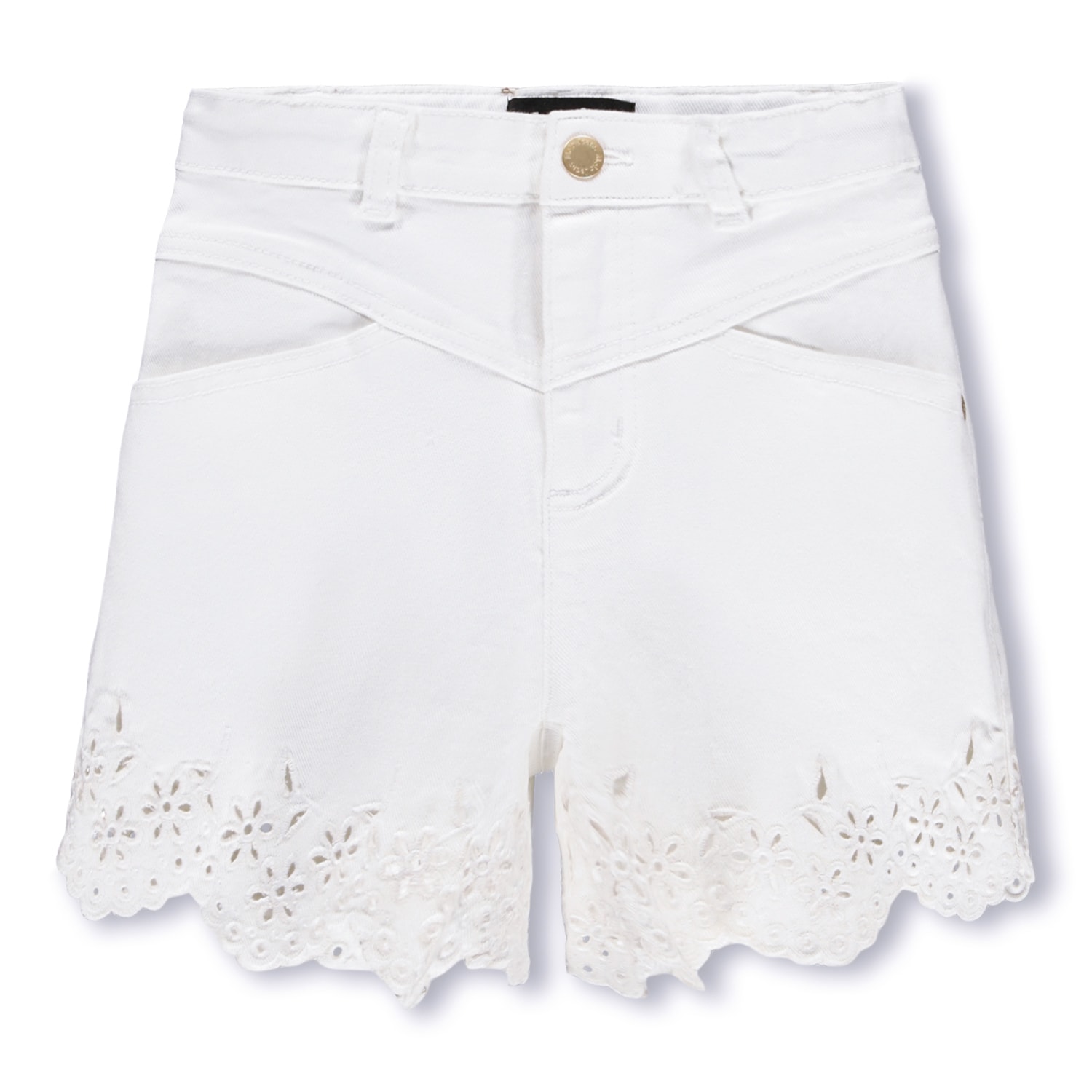 Adalyn Jeans Shorts Whitest 