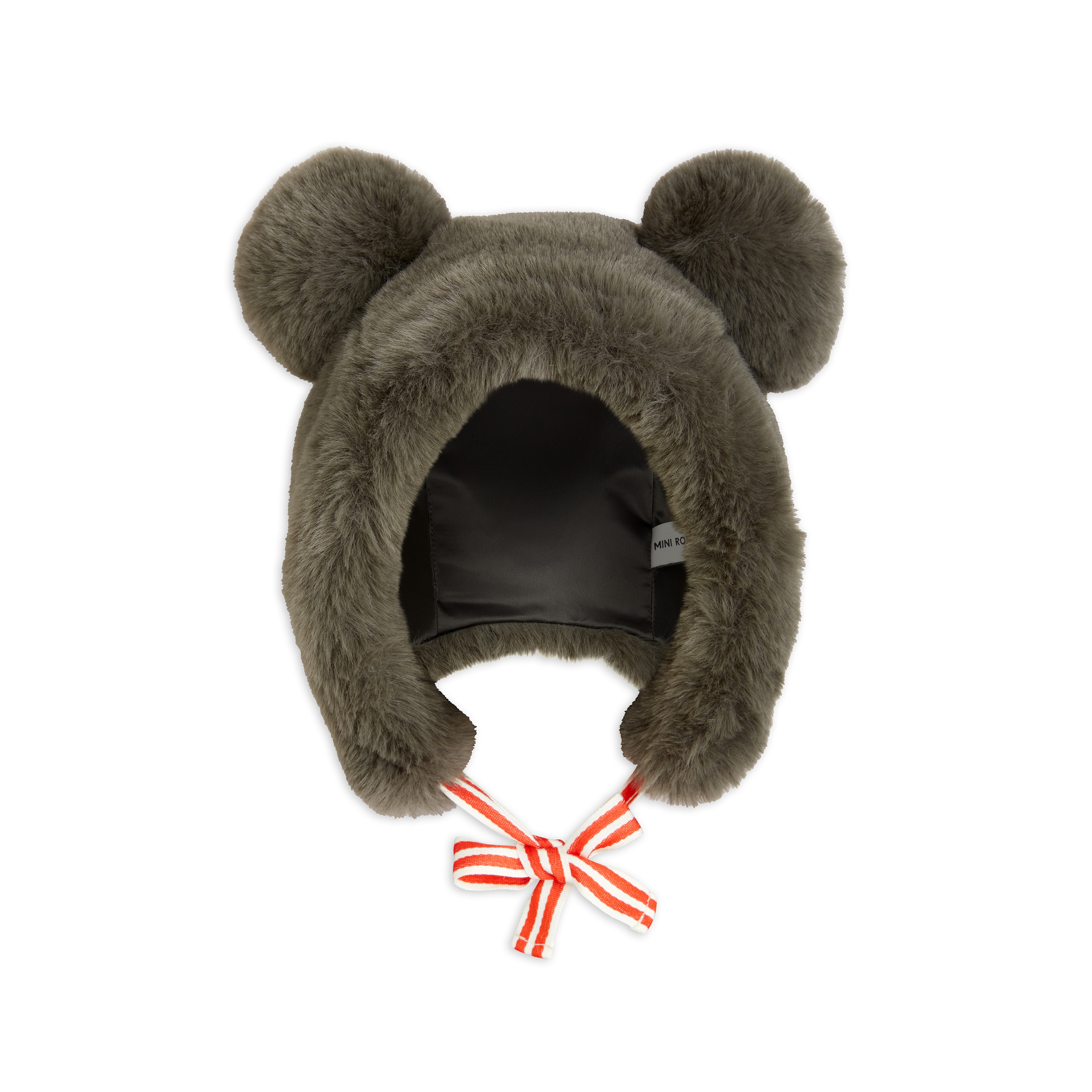 Faux Fur Ear Hat Grey