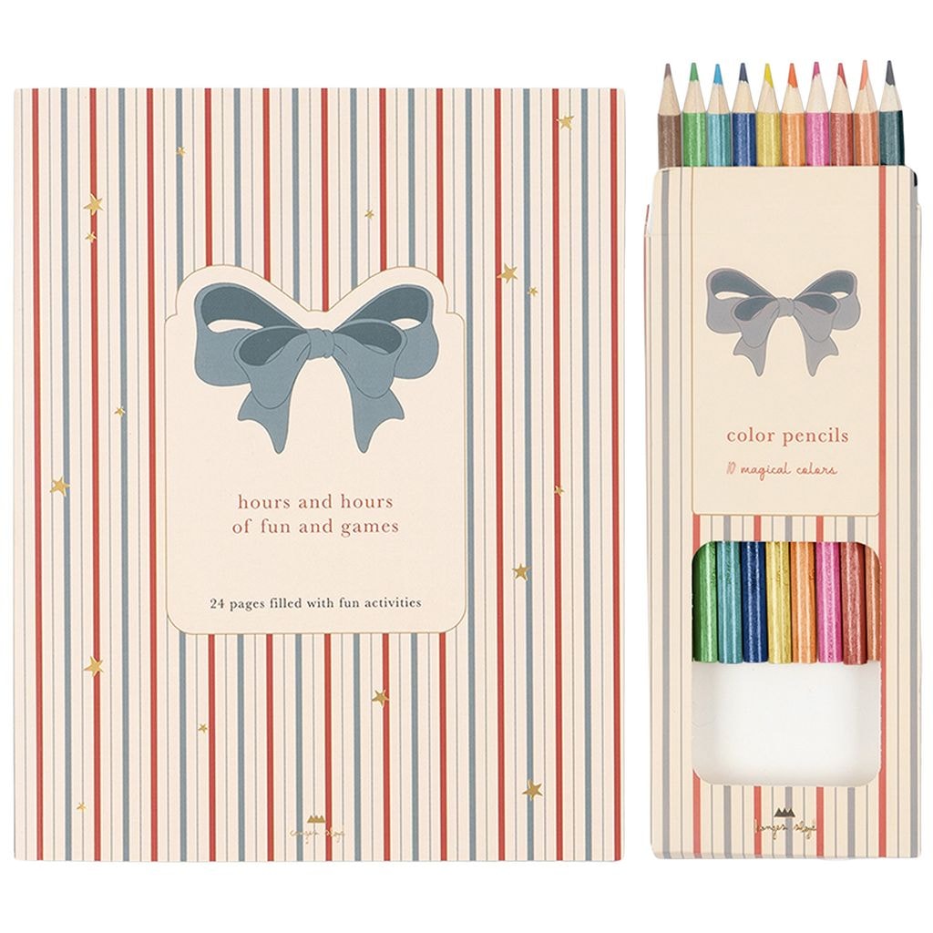 Activity Book With Color Pencils Multi