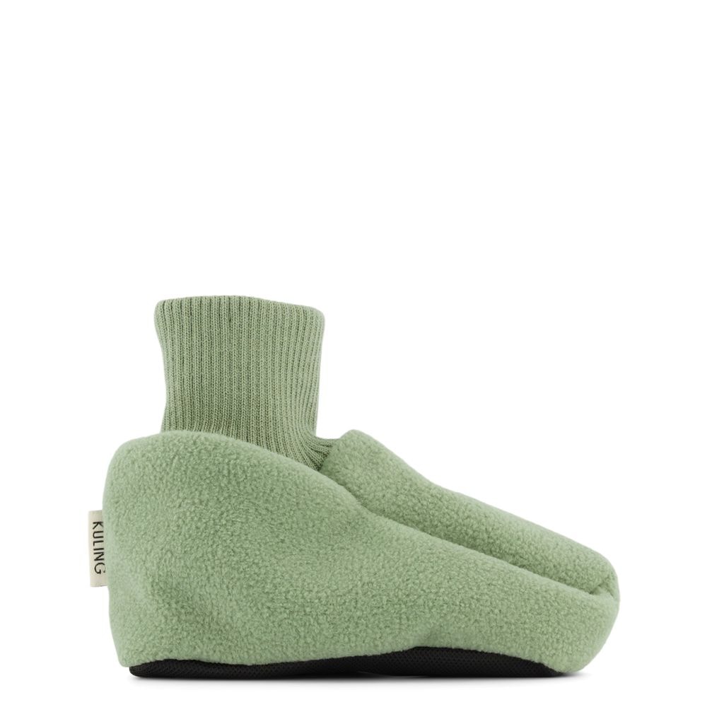 Livigno Tuulifleece-töppöset Pale Moss Green