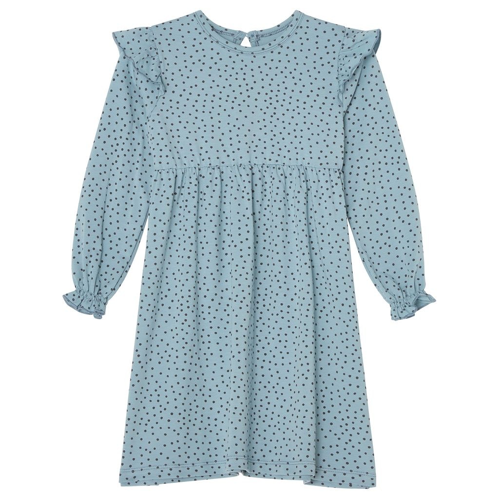Hedda Frill Dress sinisillä pilkuilla