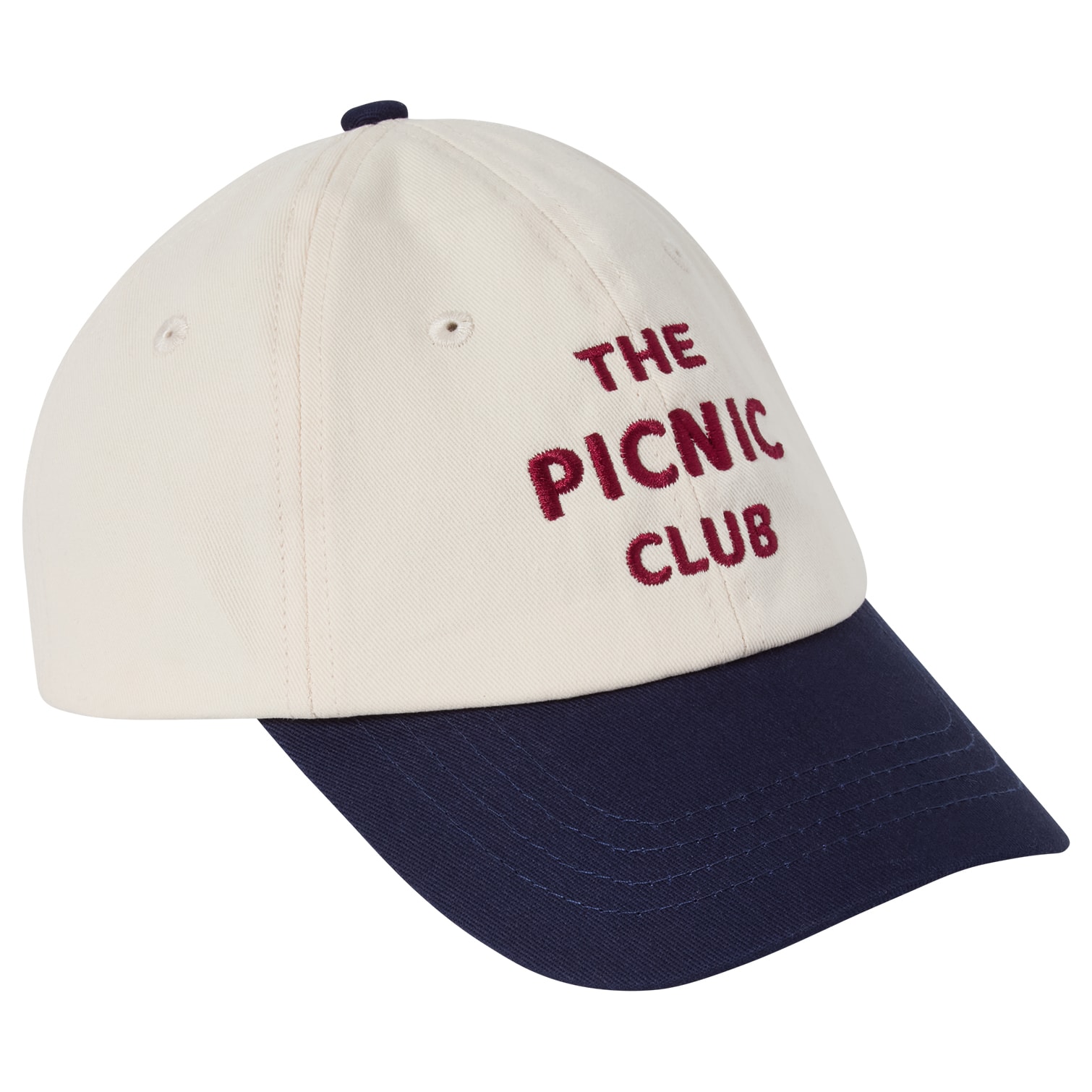 Åhus Cap The Picnic Club Foggy White Navy 