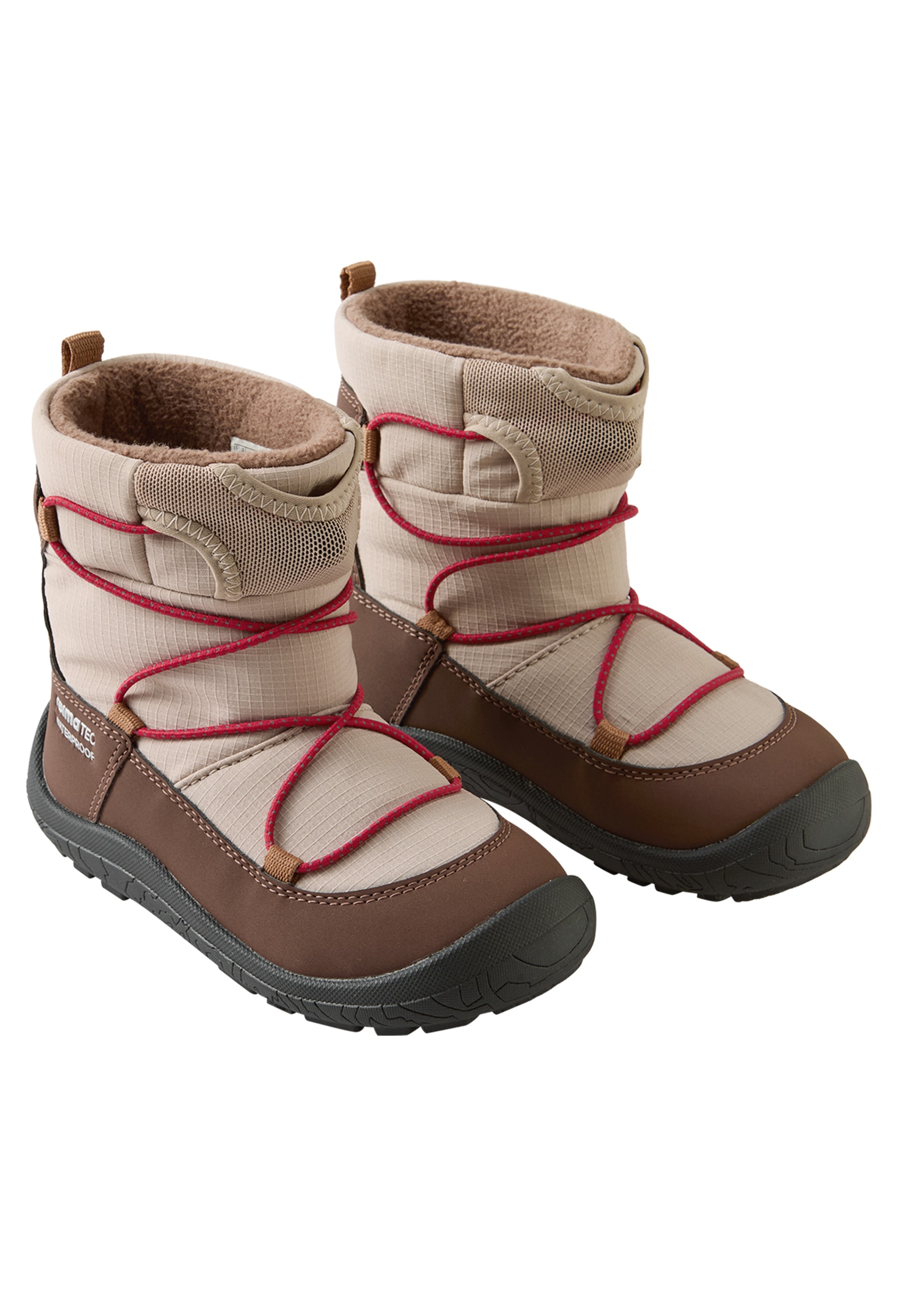 Ensilumi Kids ReimaTec Barfota Vinterstövlar Earthy Beige