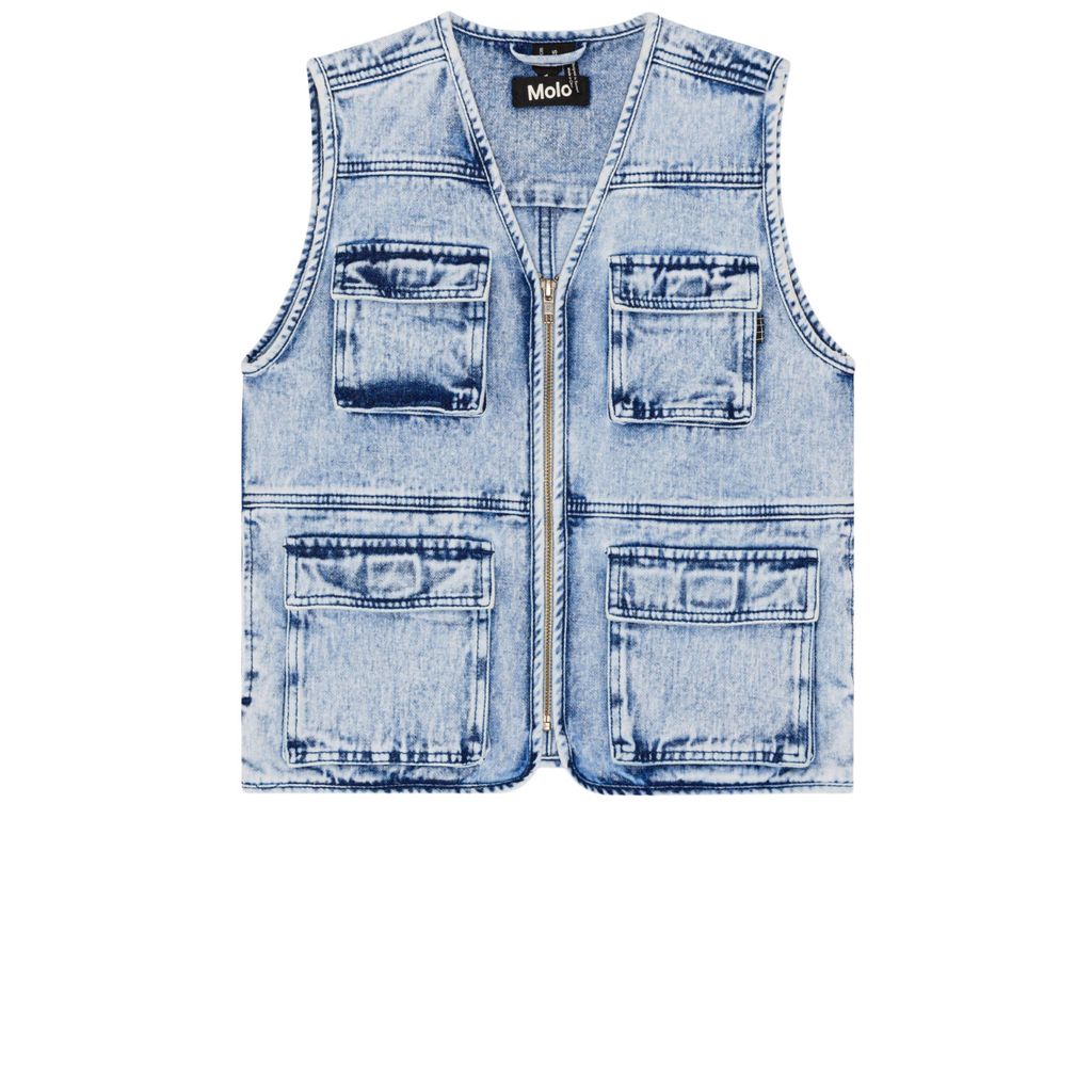 Haikon Väst Light Stone Denim