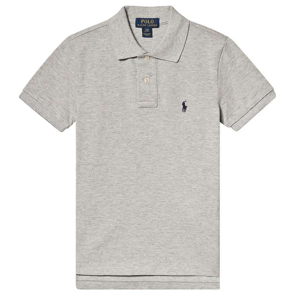 Logo Pikétröja Grå melange