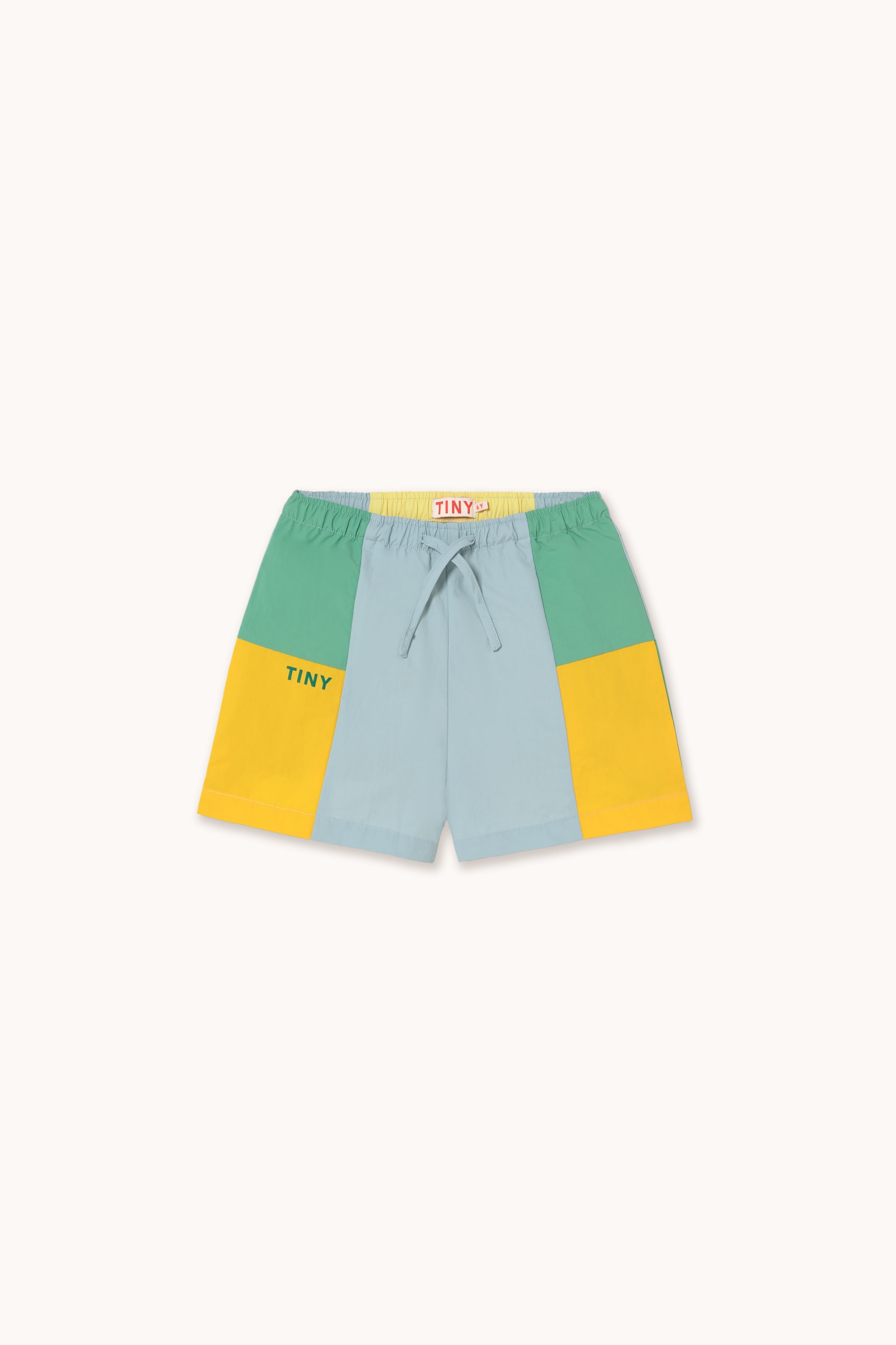 Color Block Vævede Shorts Multicolor 