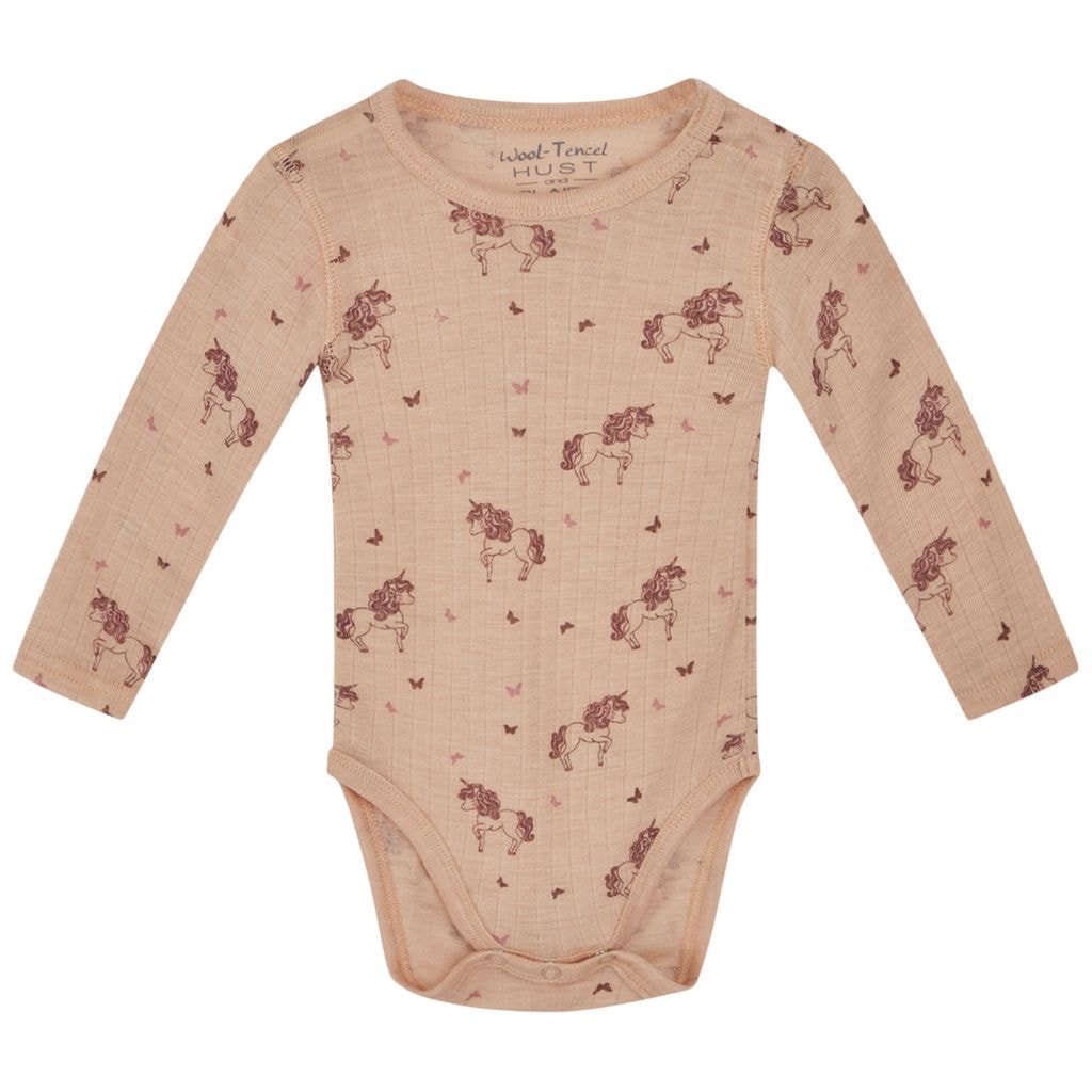 Bocel Mönstrad Baby Body Rose Cloud