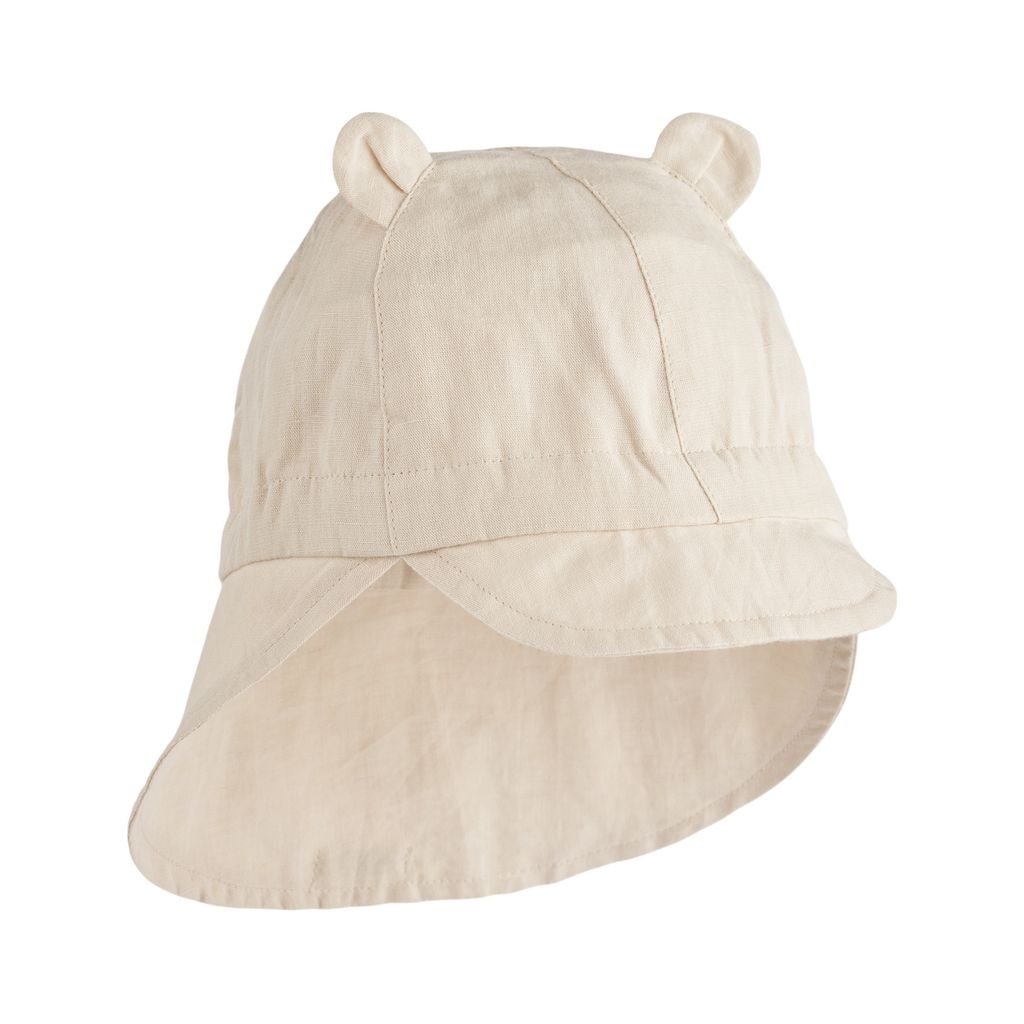 Gorm Linen Sun Hat With Ears Sandy
