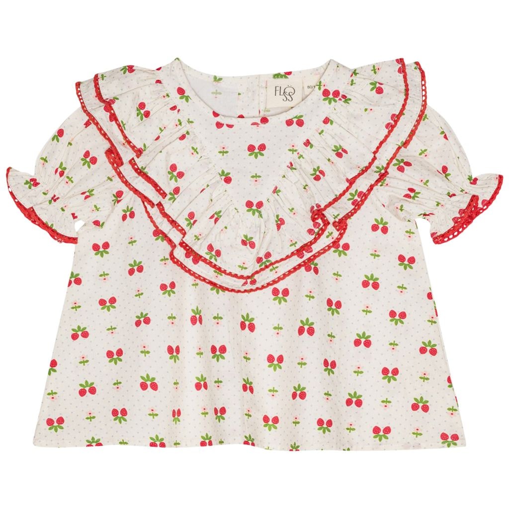 Sofia Blouse Soft White Berry