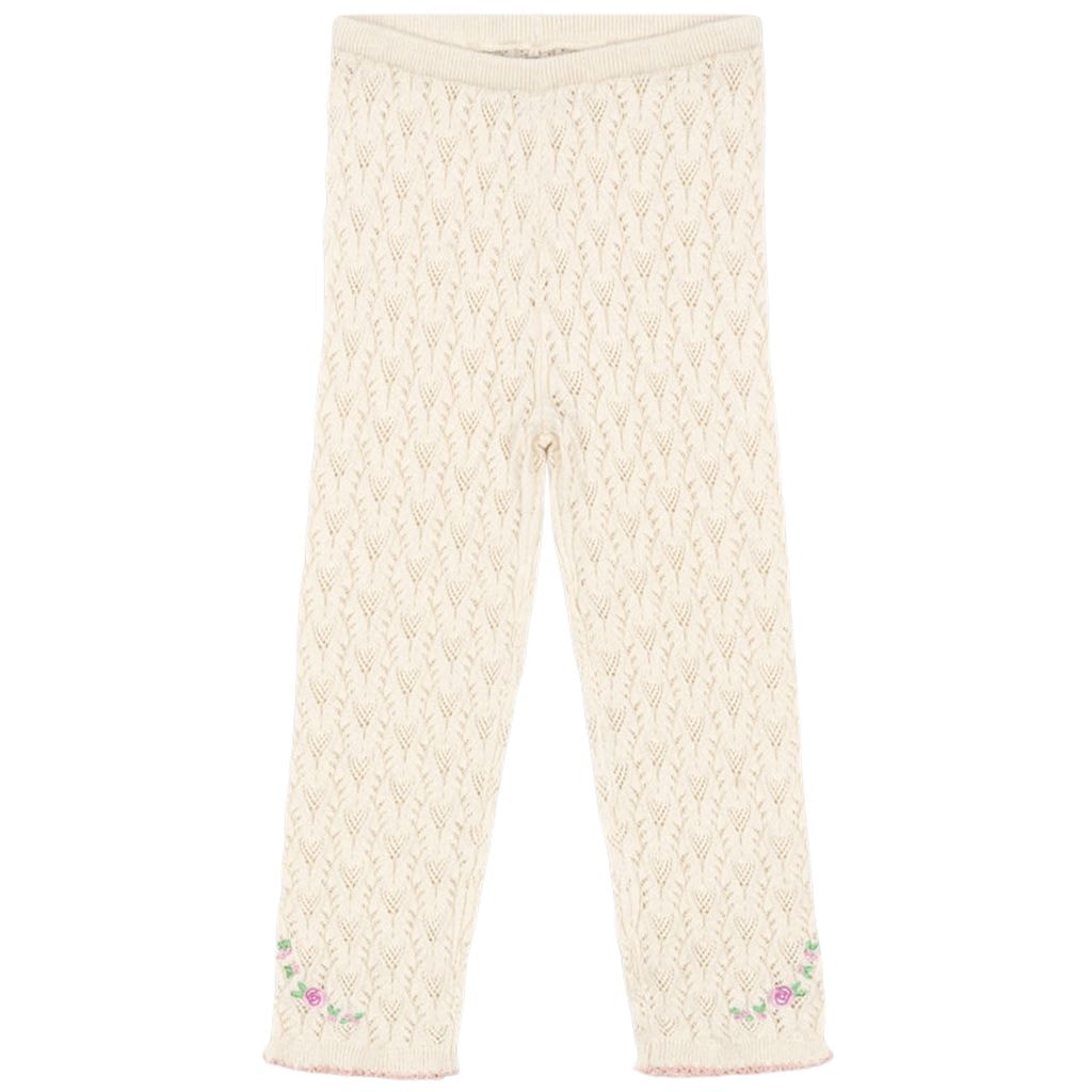 Rosier Stickade Byxor Cream Off White