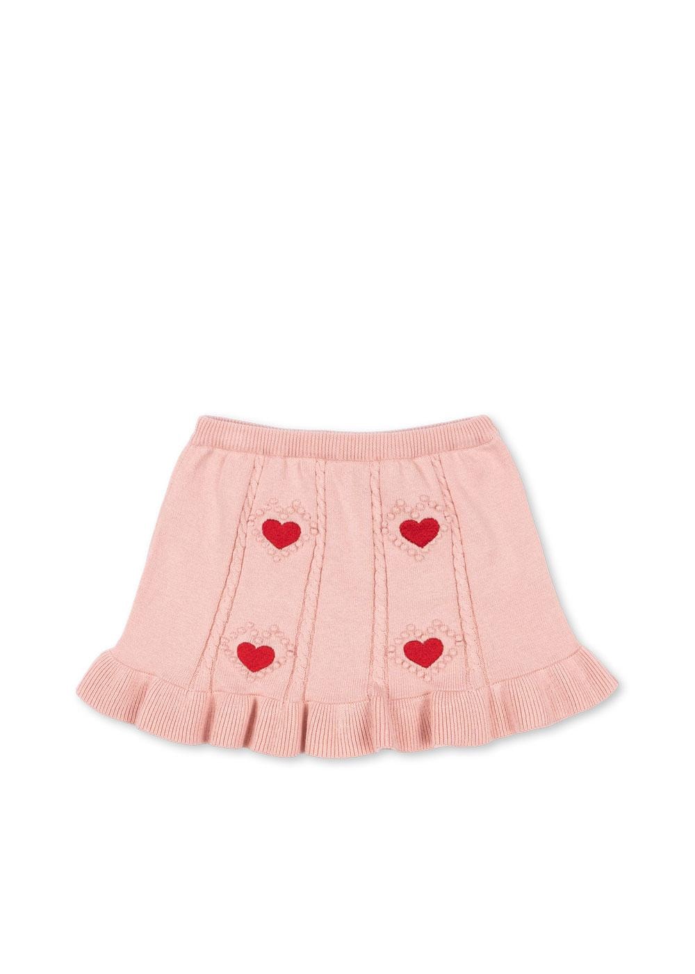 Soleil Knit Skirt Gots Silver Pink