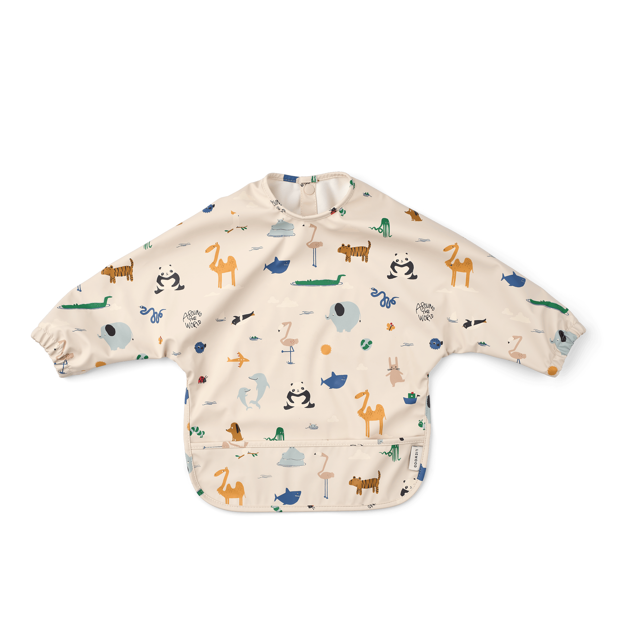 Merle Printed Cape Bib Around the world / Sandy
