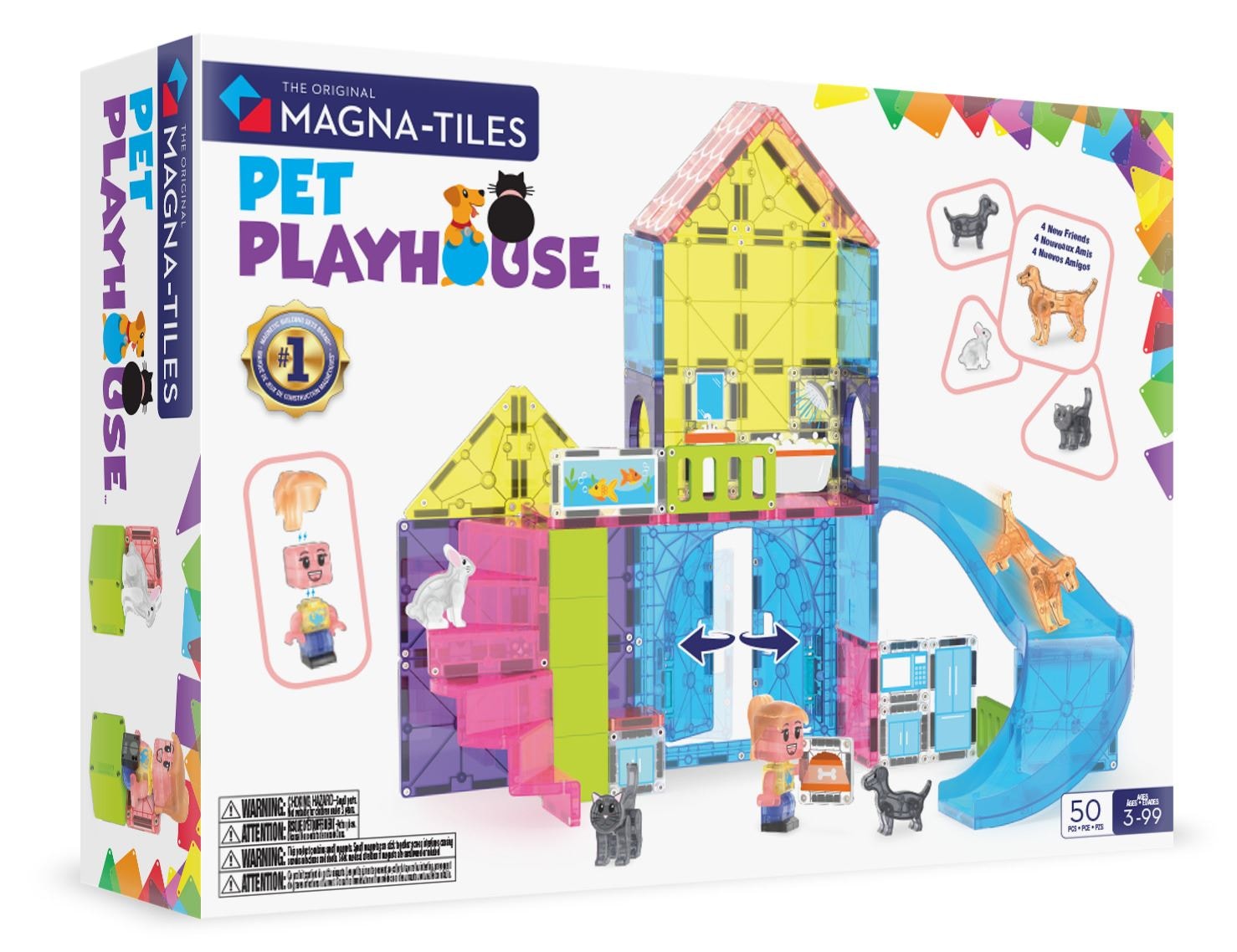 Pet Playhouse Byggklossar 50 St Multi 