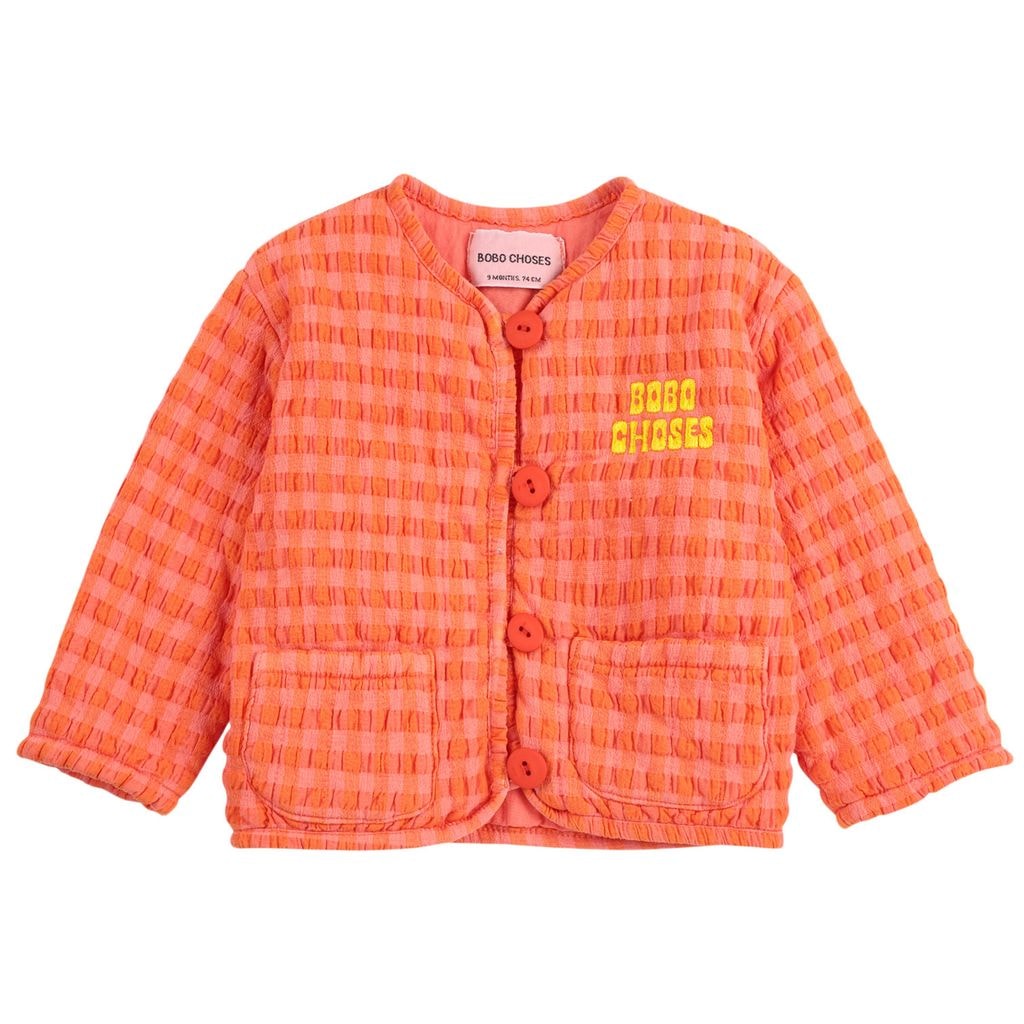 Vichy Baby Padded Jacket Pink