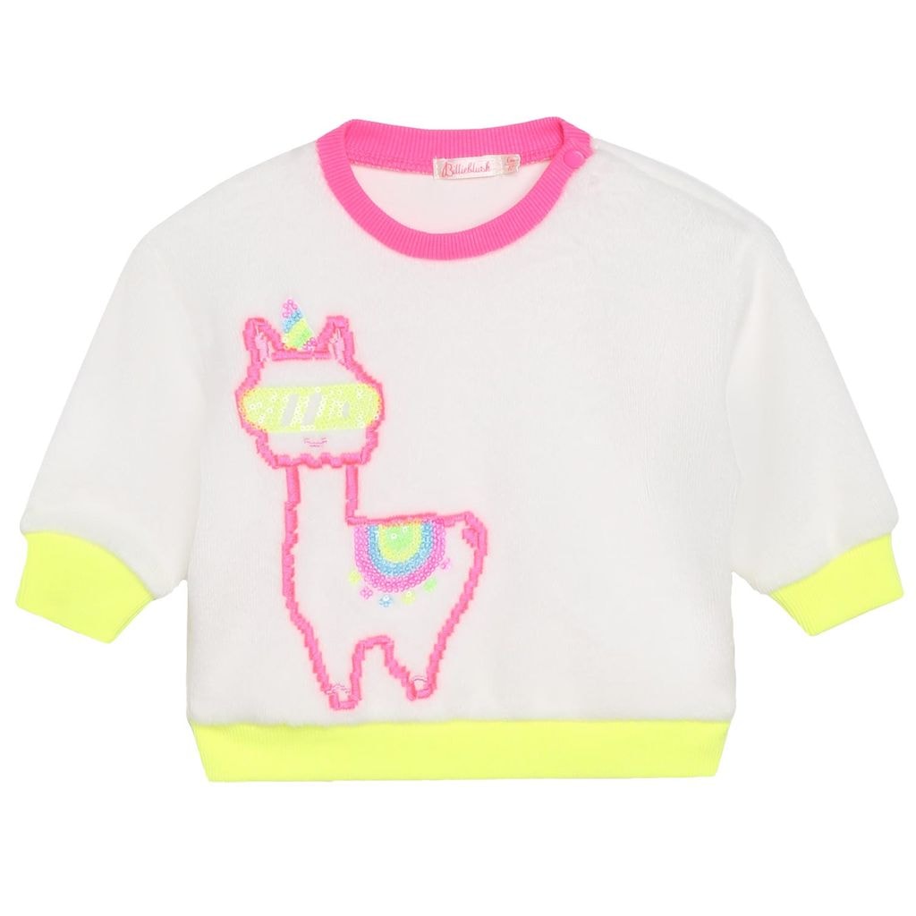 Sweater With Sequins Cream