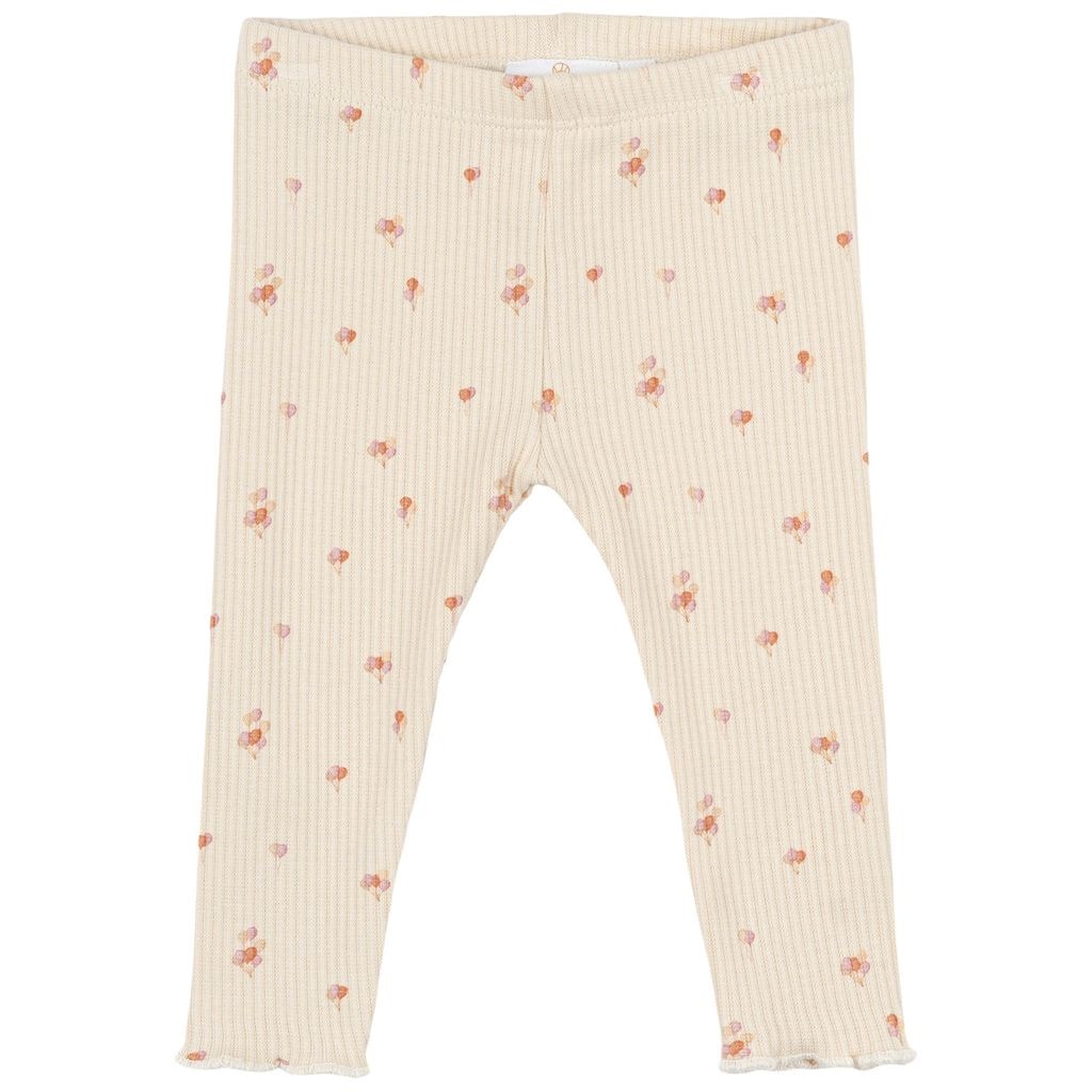 GOTS Noella Rib Leggings White Swan