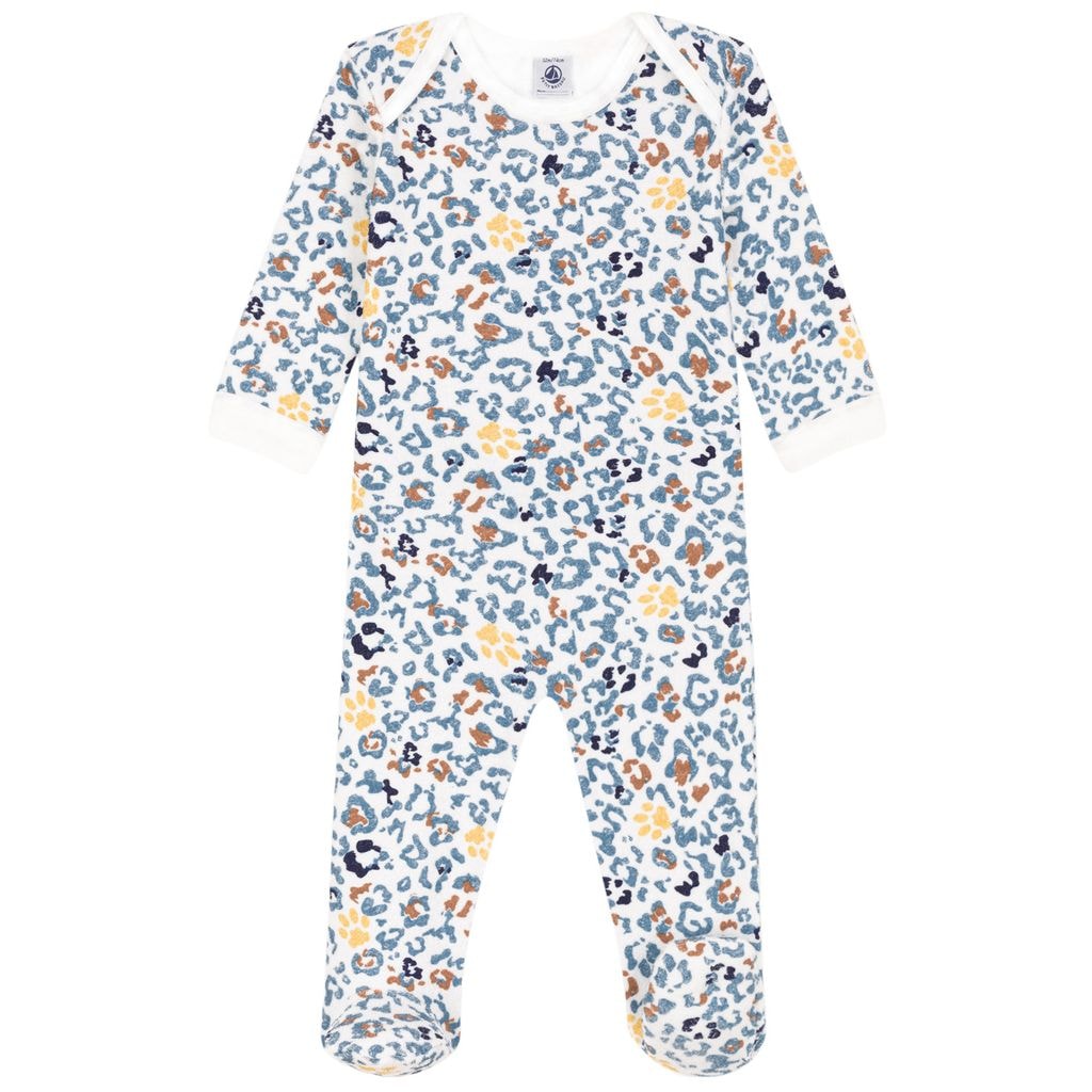 Leopard Print Footed Baby Body Cream
