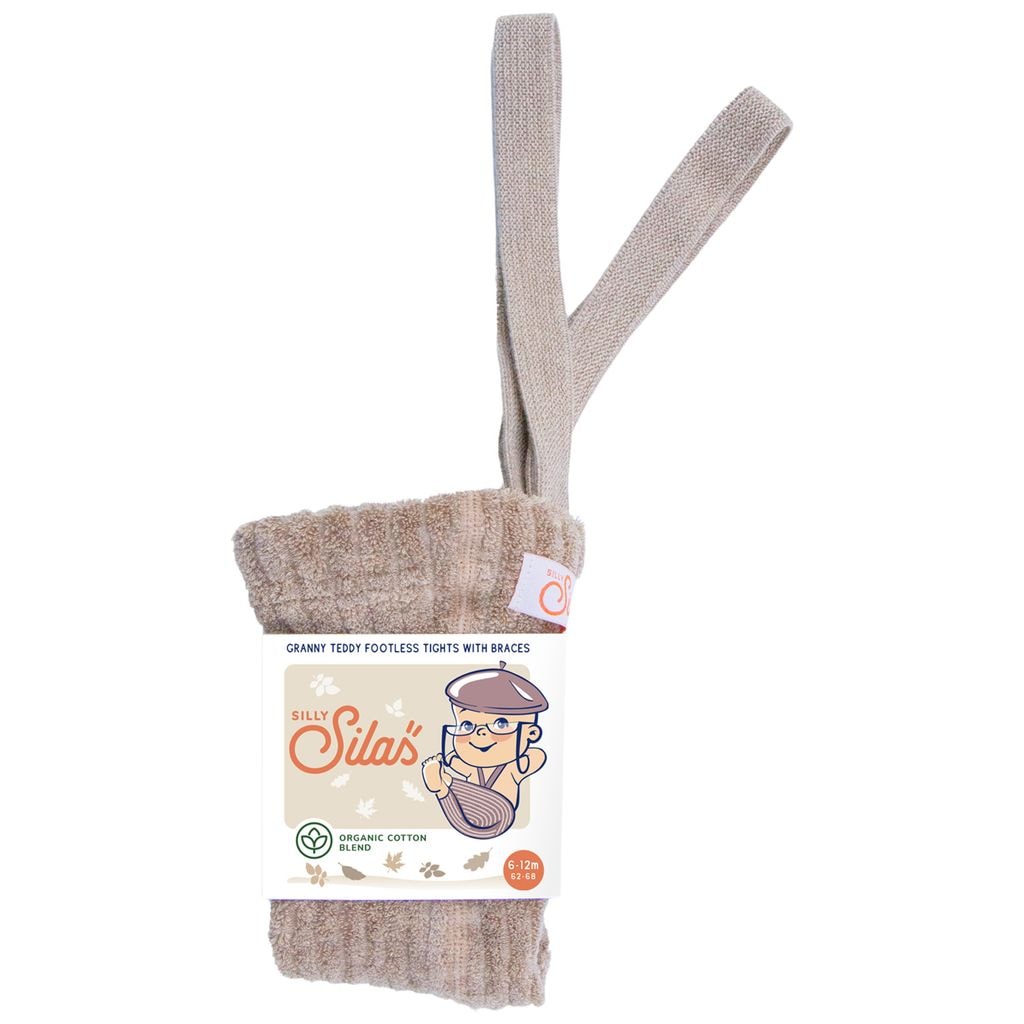 GOTS Granny Teddy Footless tights Peanut Blend
