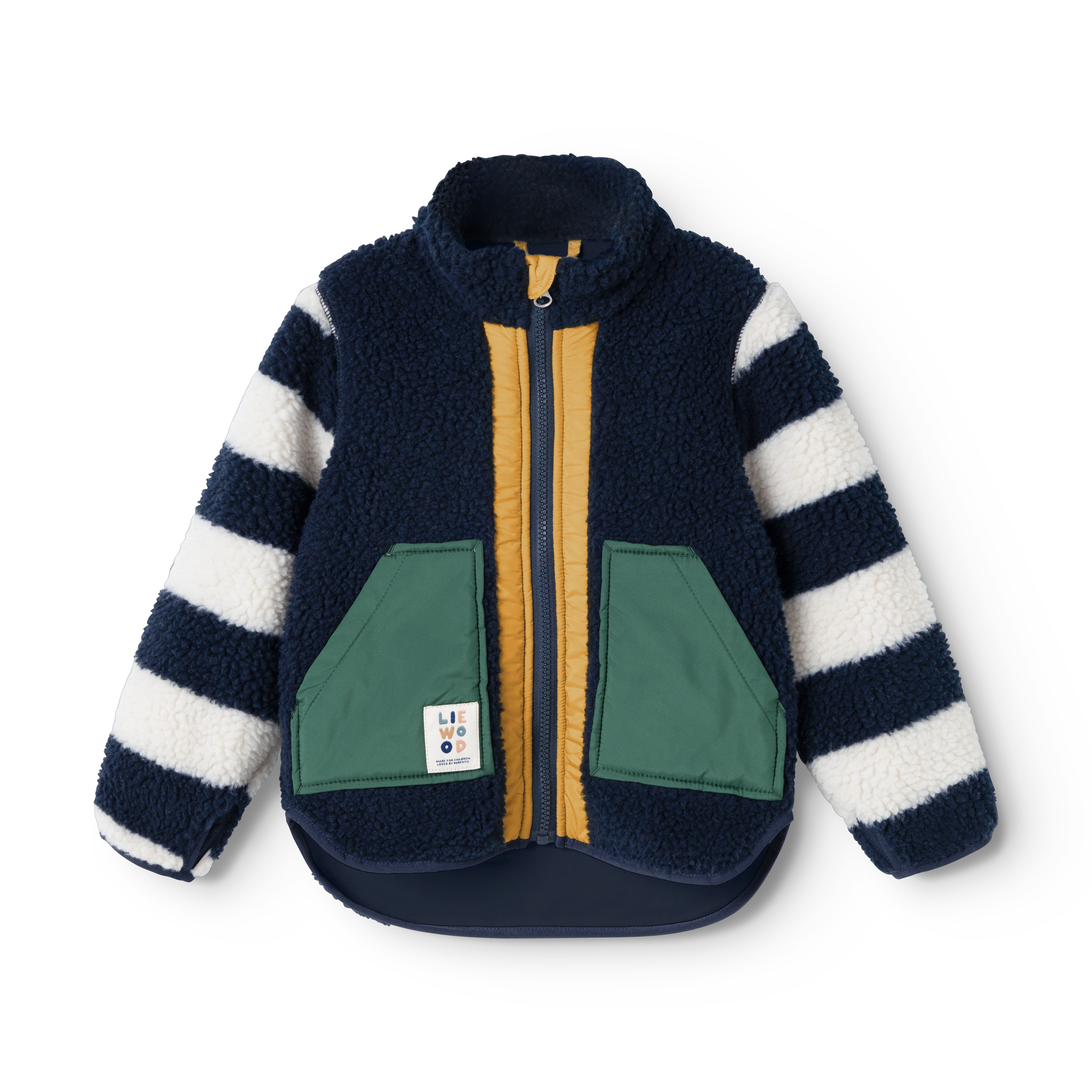 Noam Pile Jacket Classic Navy Multi Mix