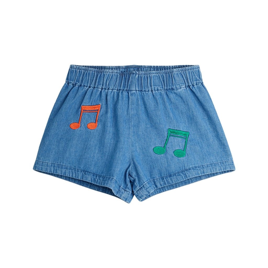 Note Emb Lightweight Denim Shorts Denim Shorts Blue