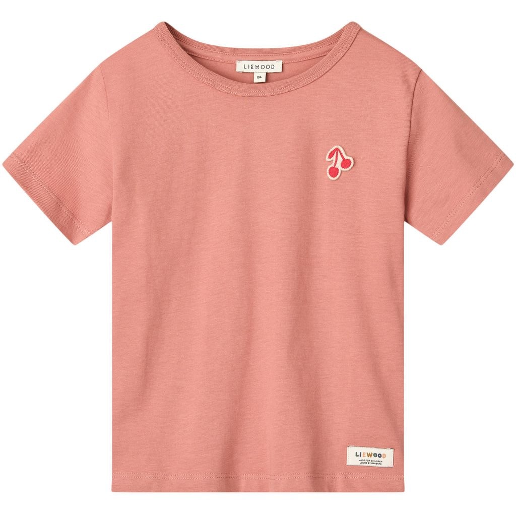 GOTS Apia Lyhythihainen T-paita Dusty Raspberry