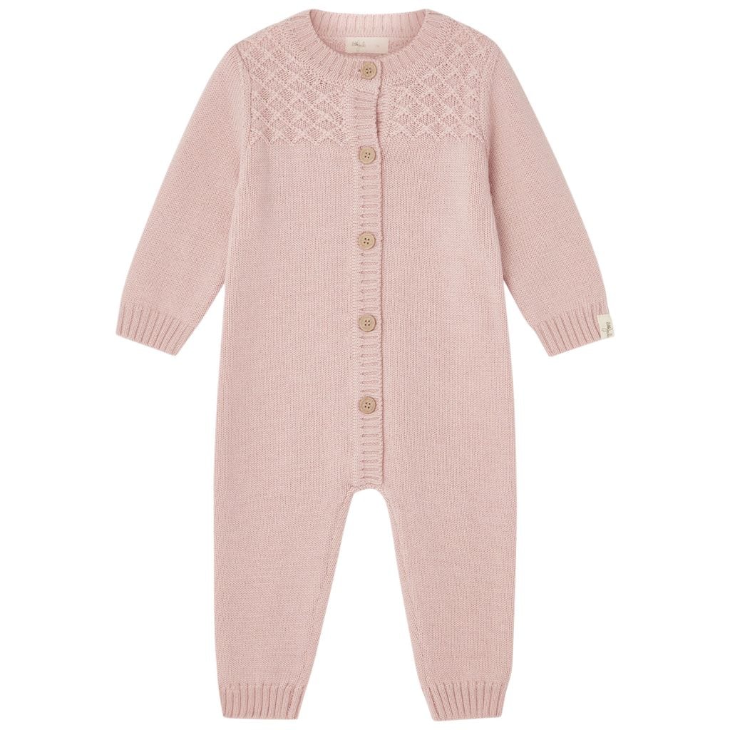 Stickad Ylle-onepiece Blush Pink