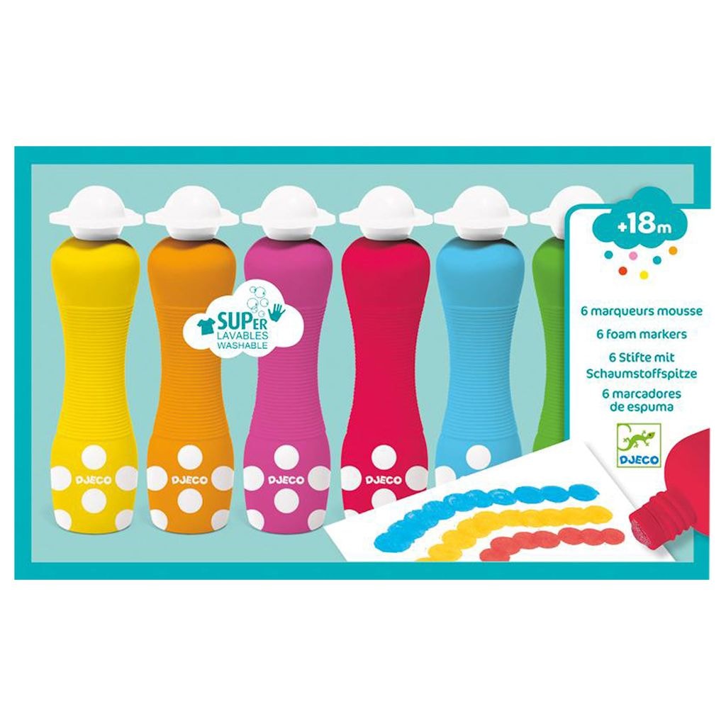 6-Pack Foam Tusjpenner